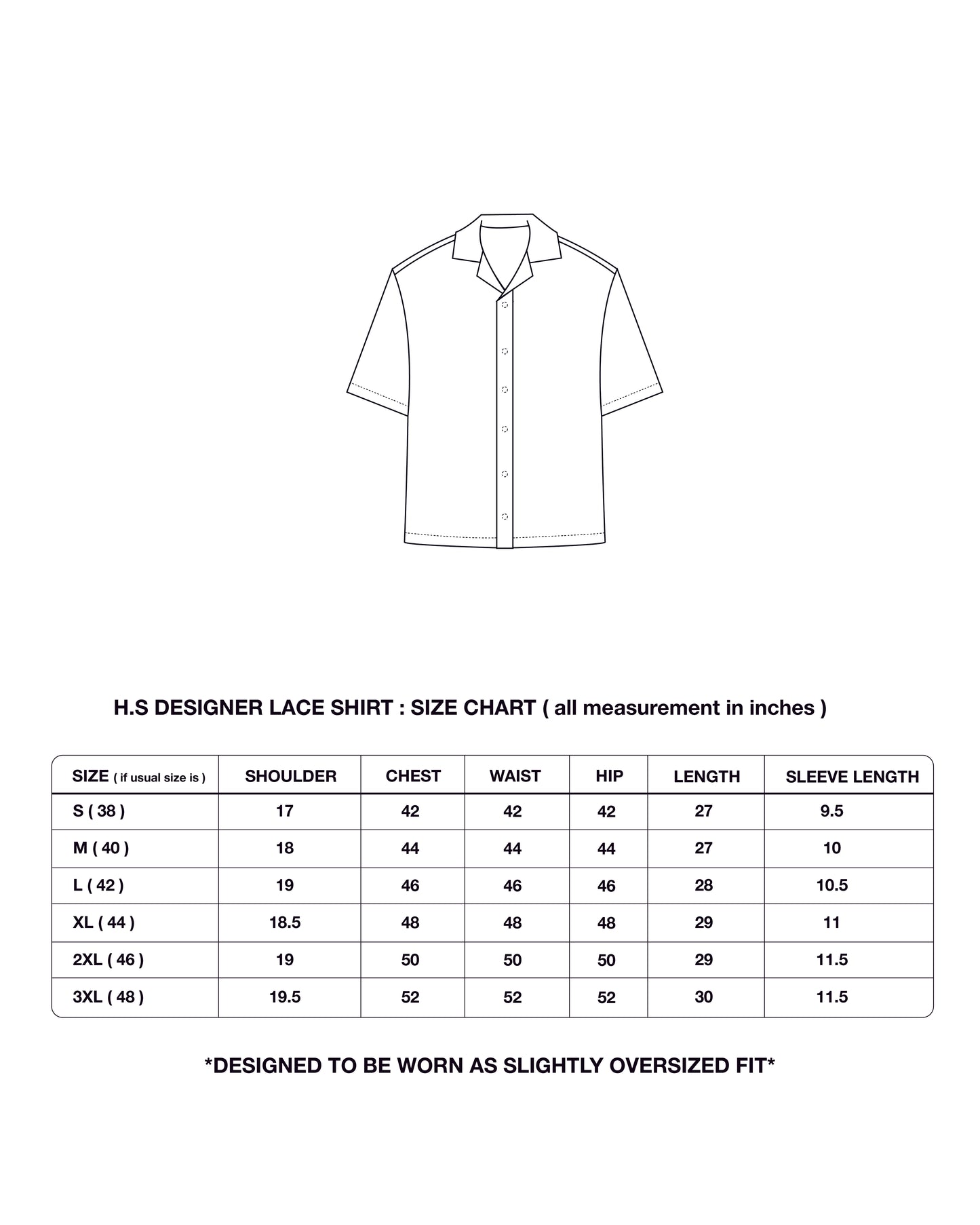 1 OF 5 DESIGNER LACE SHIRT