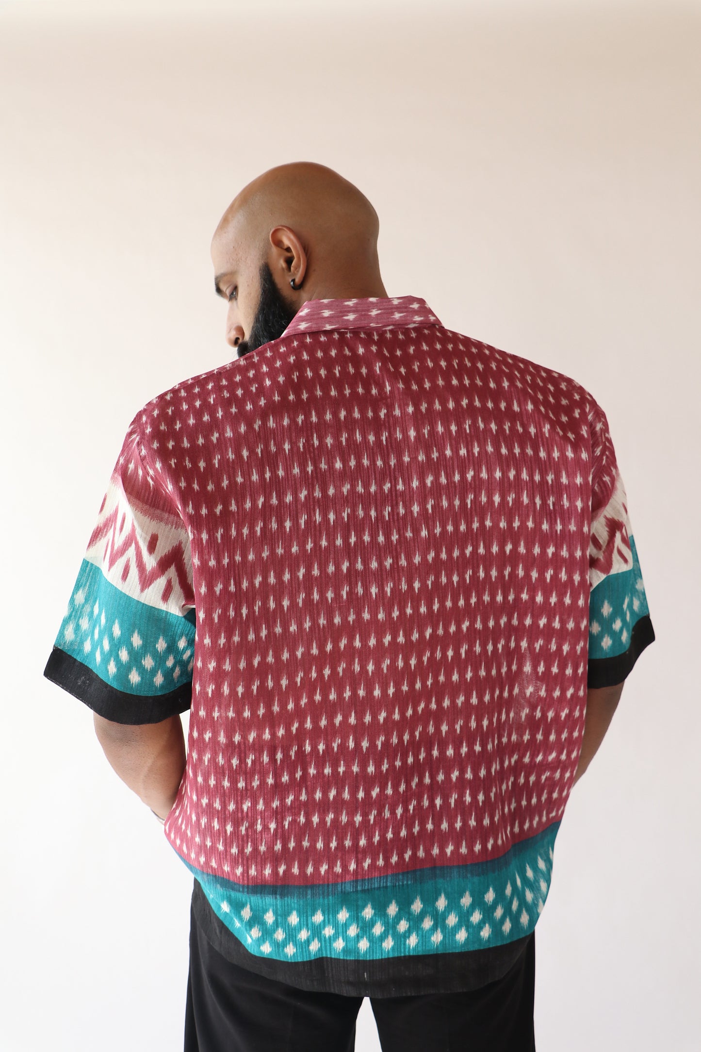 1 OF 3 PATTERN SAREE SHIRT