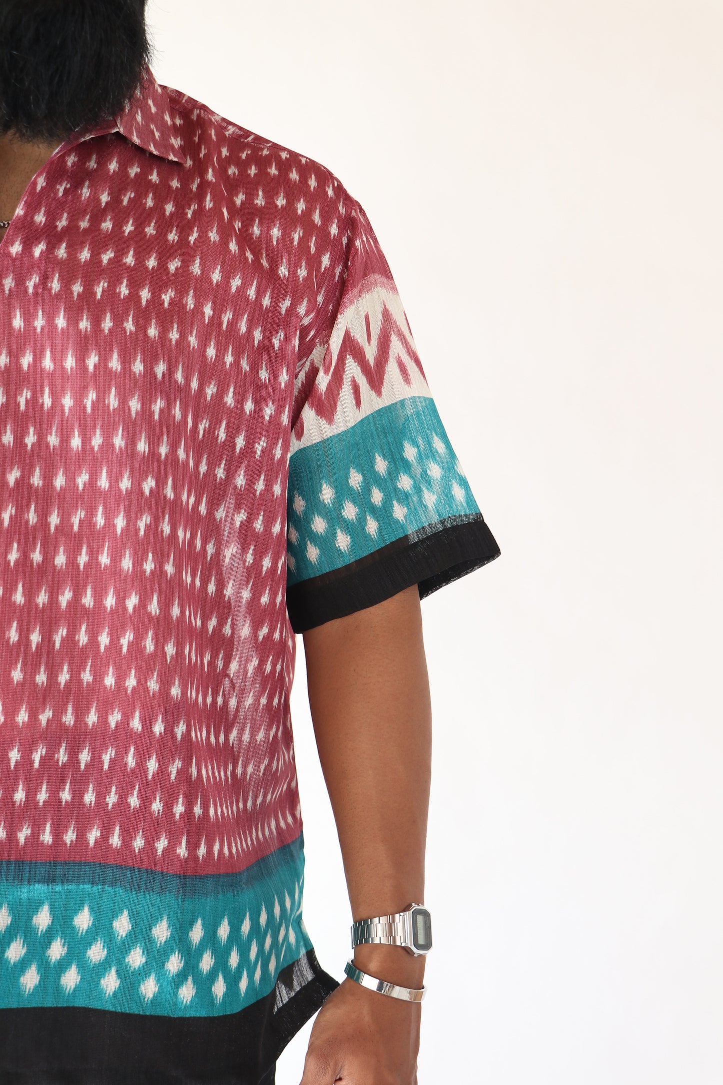 1 OF 3 PATTERN SAREE SHIRT