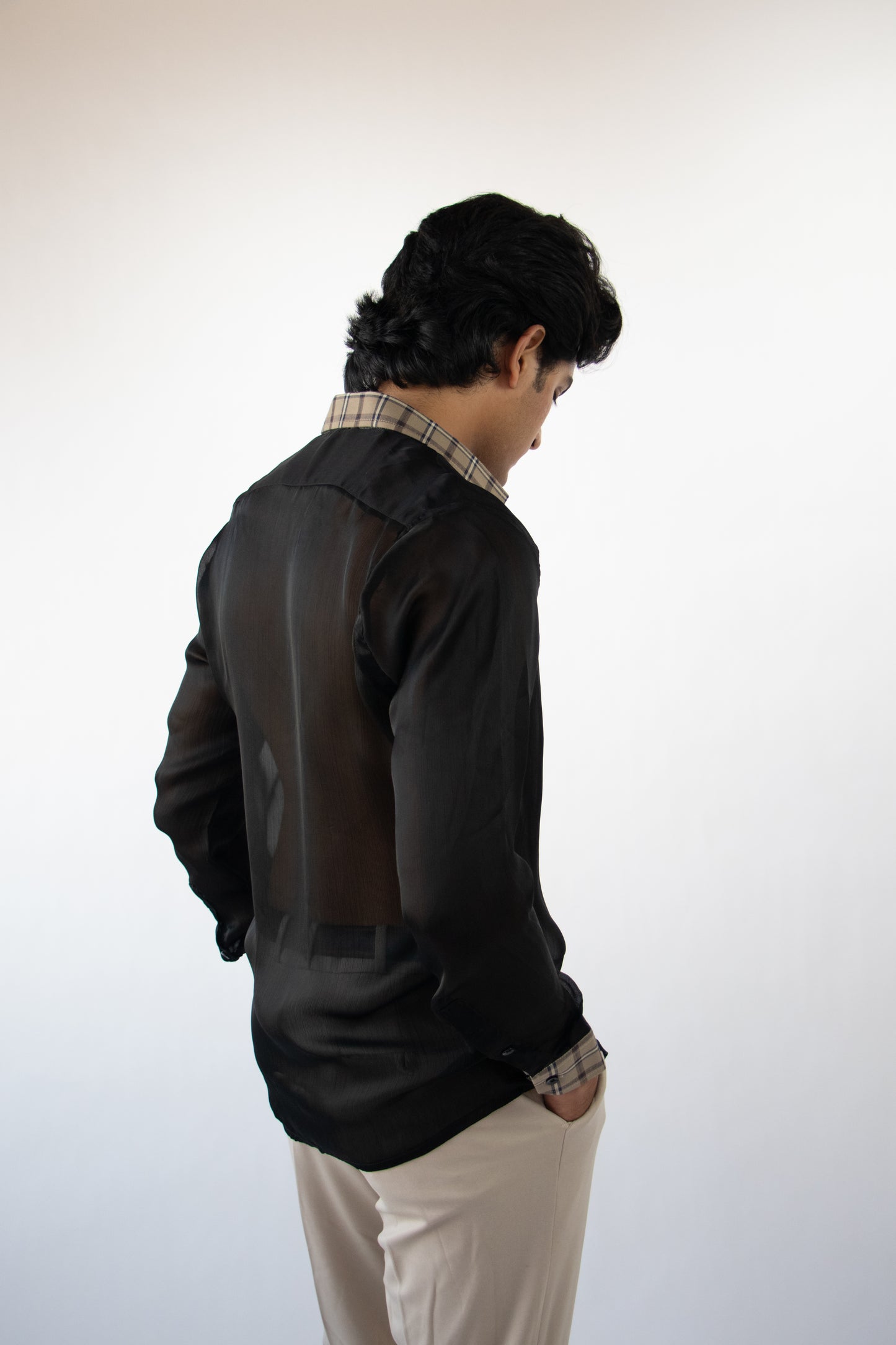1 OF 10 BLACK BUTTON-DOWN SHIRT