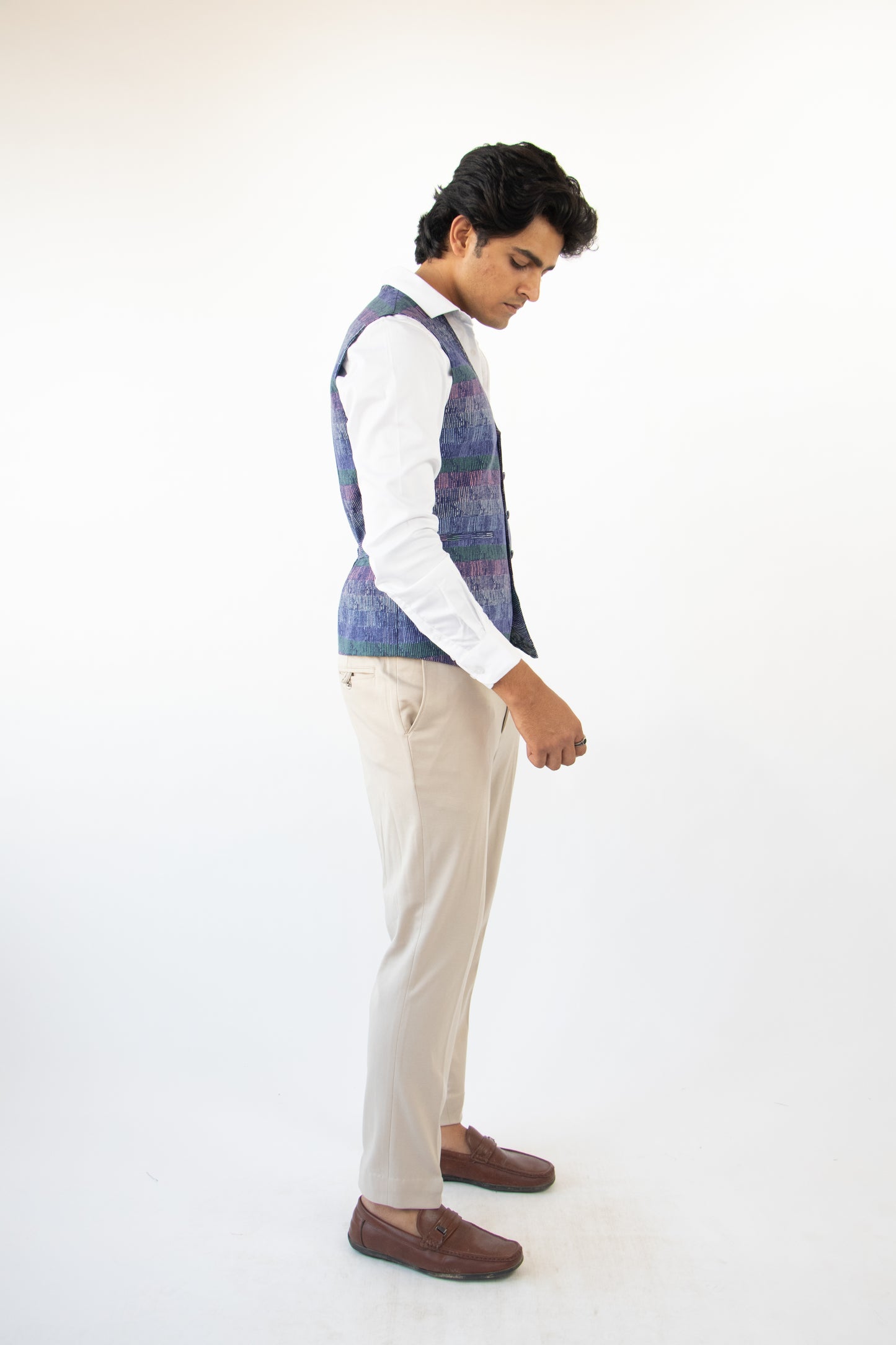 1 OF 10 ABSTRACT PRINT DESIGNER VEST