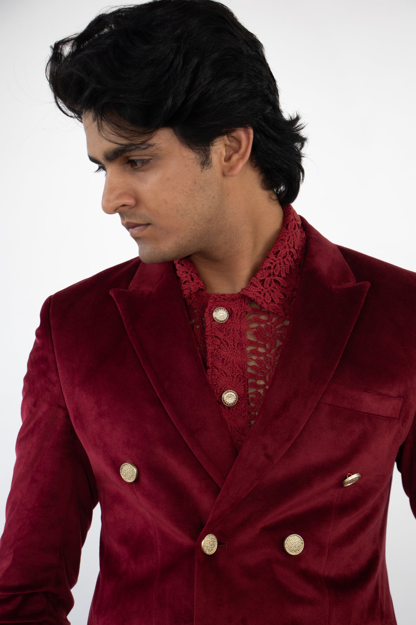 1 OF 1 RED VELVET SUIT