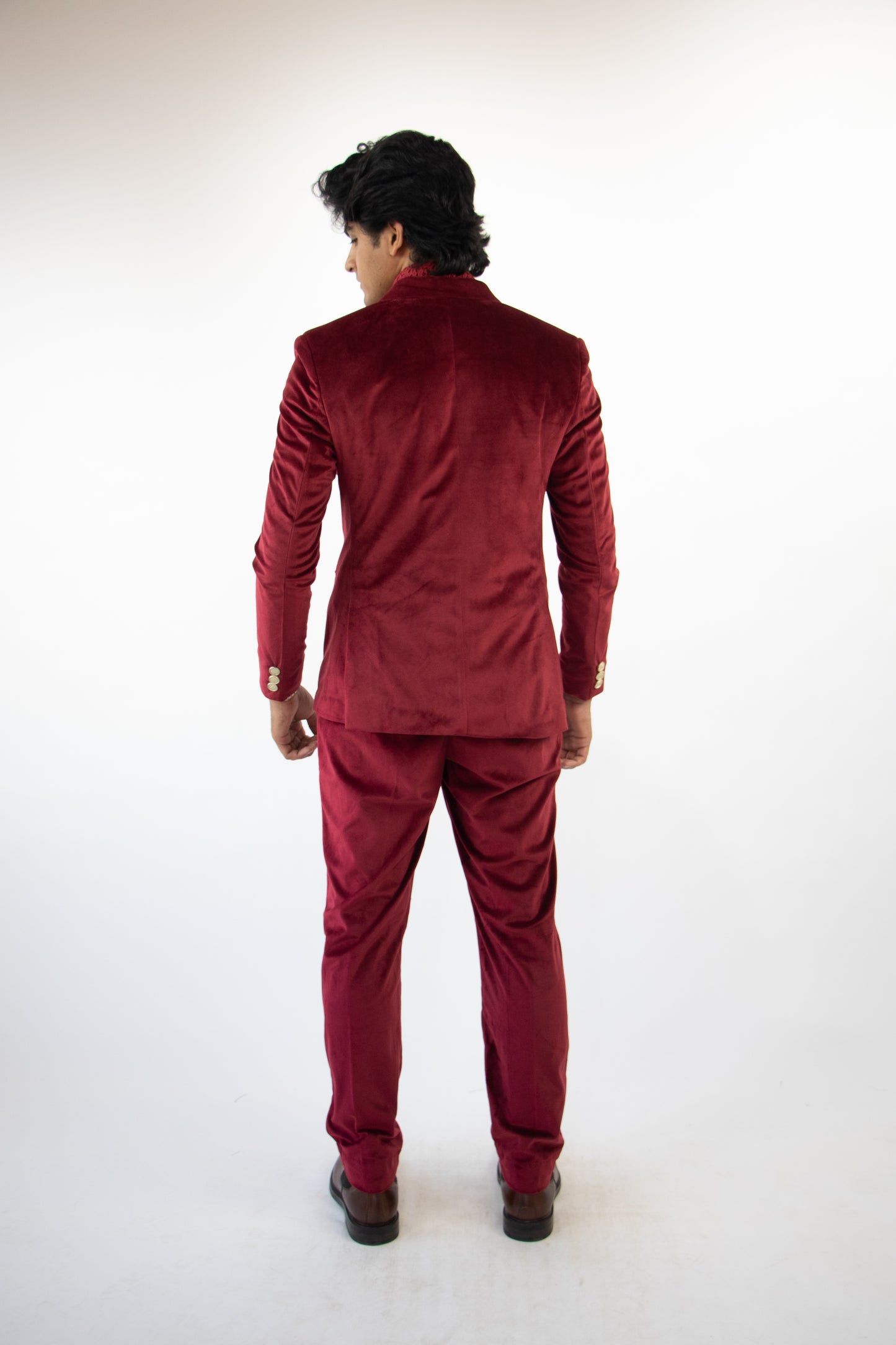 1 OF 1 RED VELVET SUIT