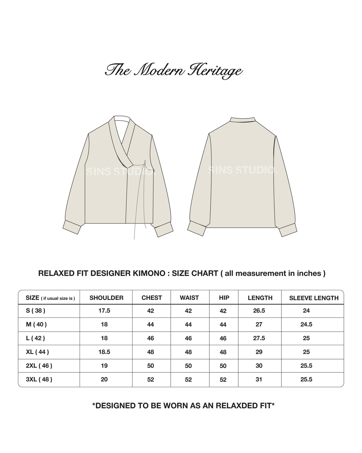 1 OF 2 - THE KADAMBA KIMONO
