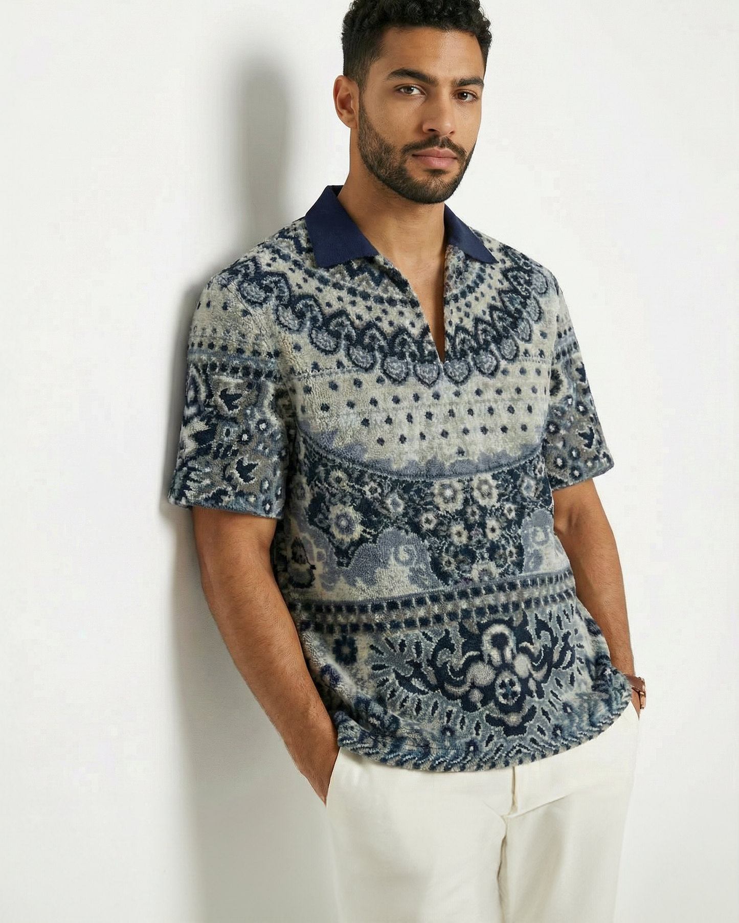 CARPET SHIRT — INK BLUE