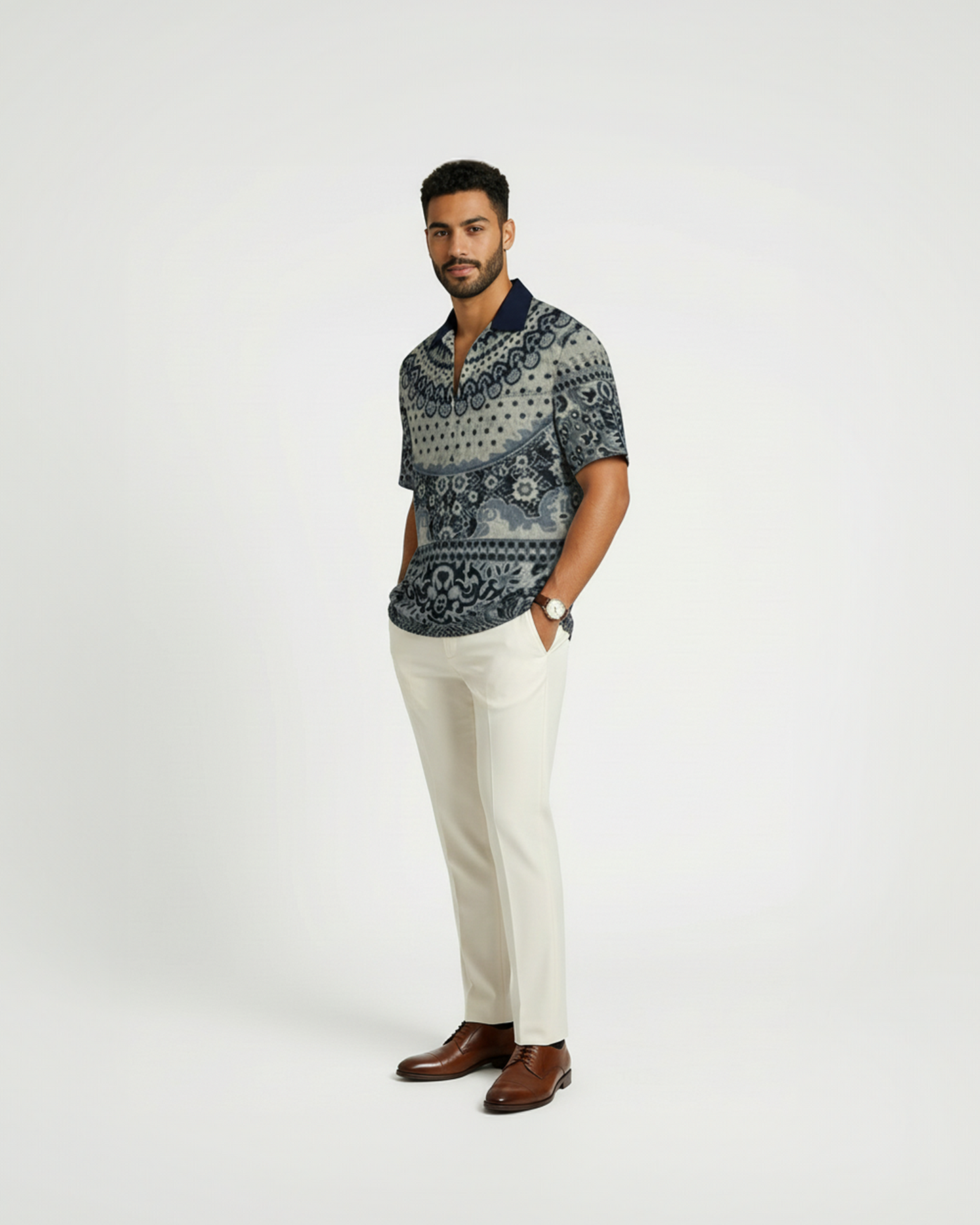 CARPET SHIRT — INK BLUE