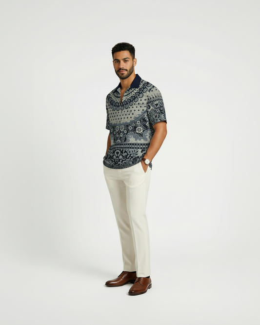 CARPET SHIRT — INK BLUE