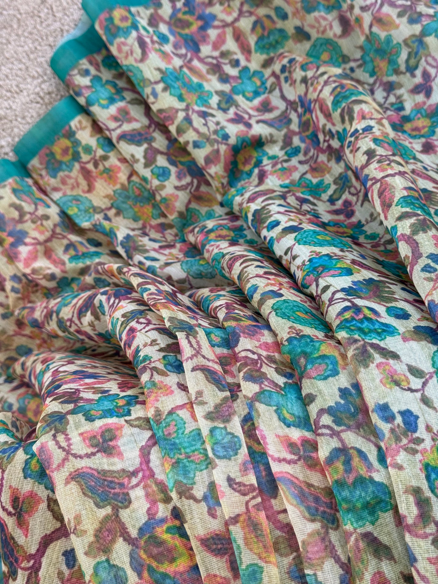 1 OF 3  INDIAN SUMMER SAREE SHIRT