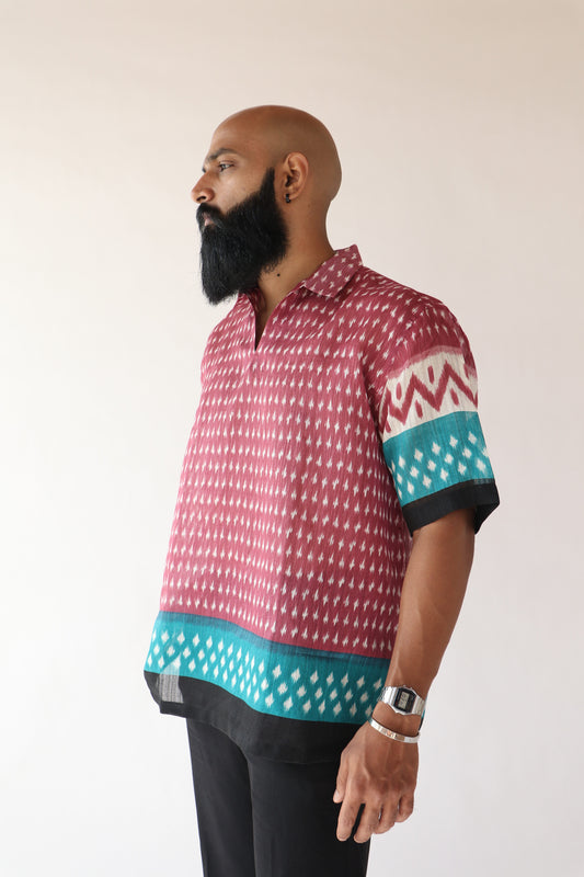 1 OF 3 PATTERN SAREE SHIRT