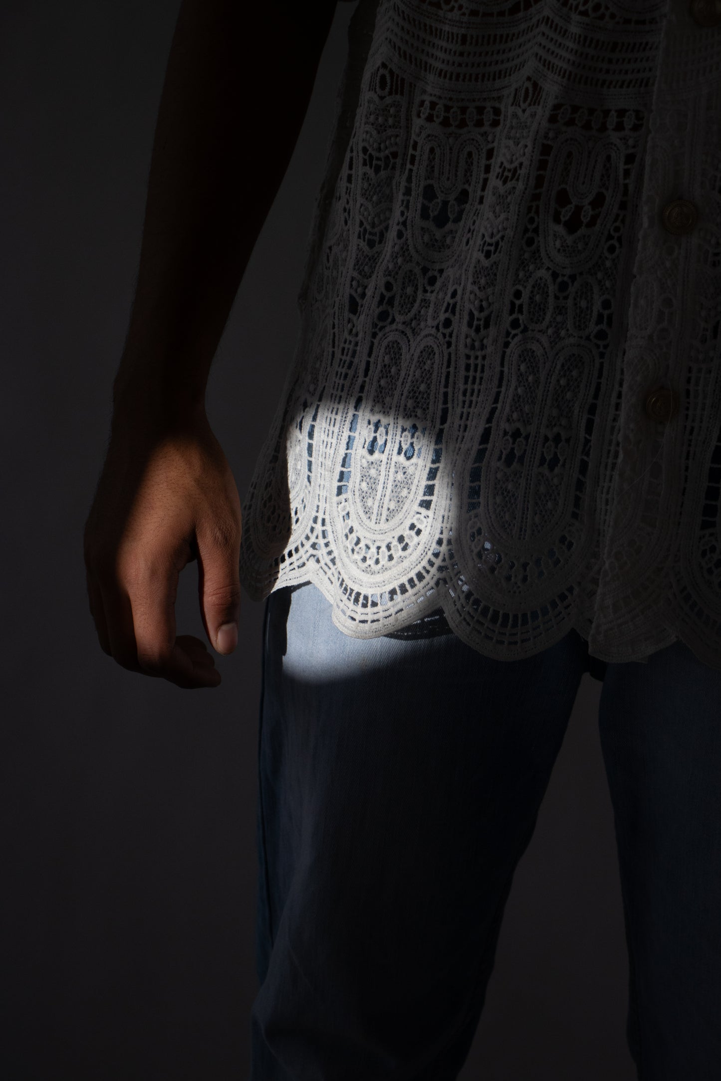 1 OF 5 DESIGNER LACE SHIRT