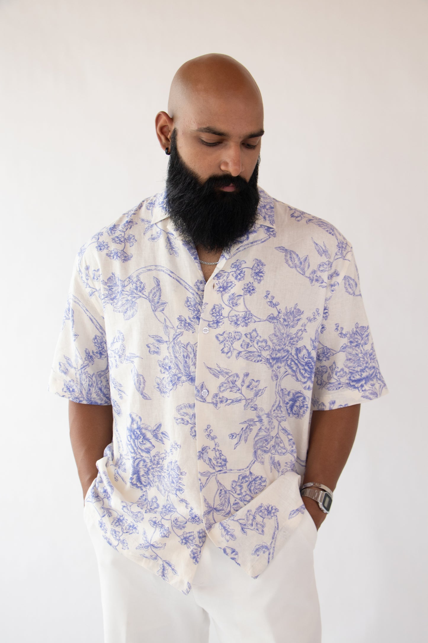 1 OF 10 SUNSET SOIREE LINEN SHIRT