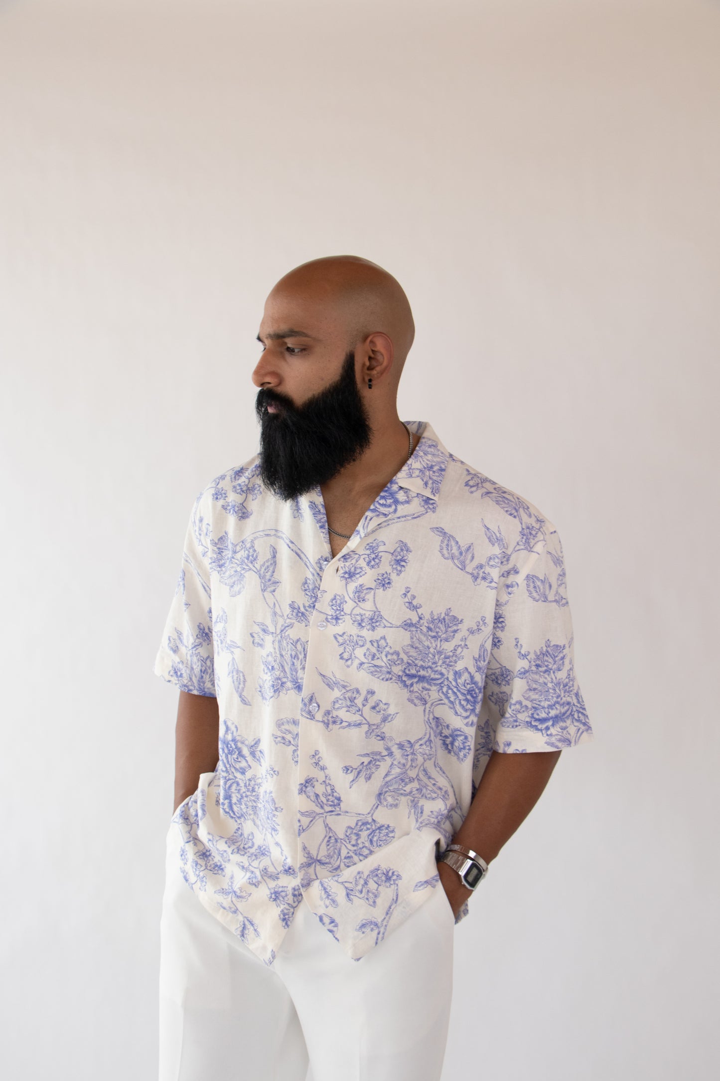 1 OF 10 SUNSET SOIREE LINEN SHIRT