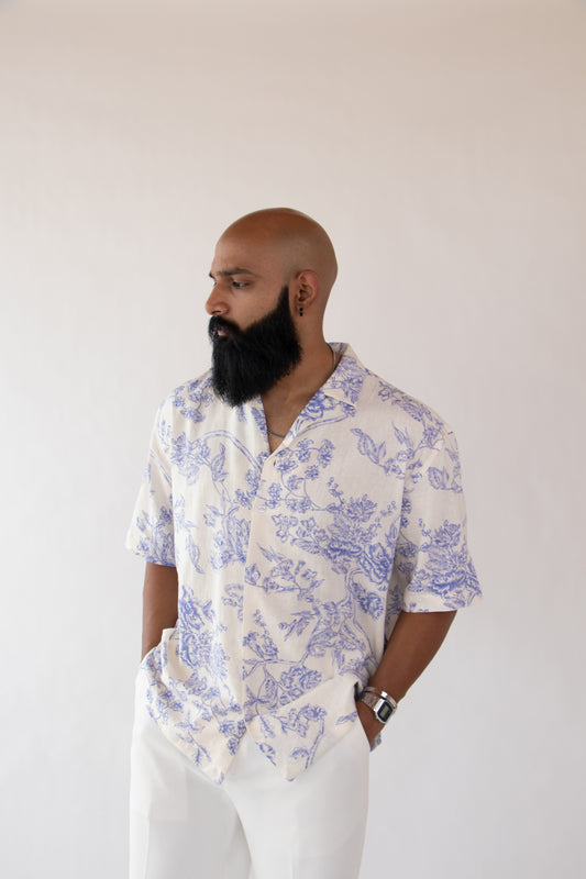 1 OF 10 SUNSET SOIREE LINEN SHIRT
