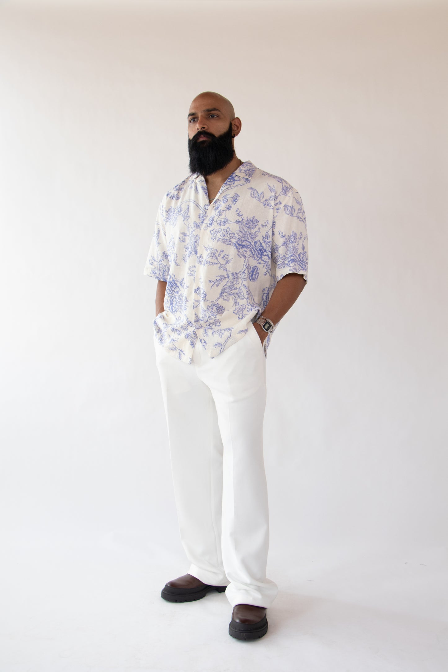 1 OF 10 SUNSET SOIREE LINEN SHIRT