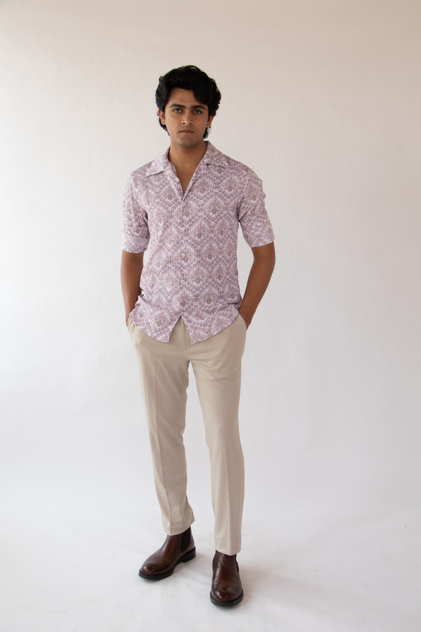 1 OF 10 IVORY TEXTURED SHIRT