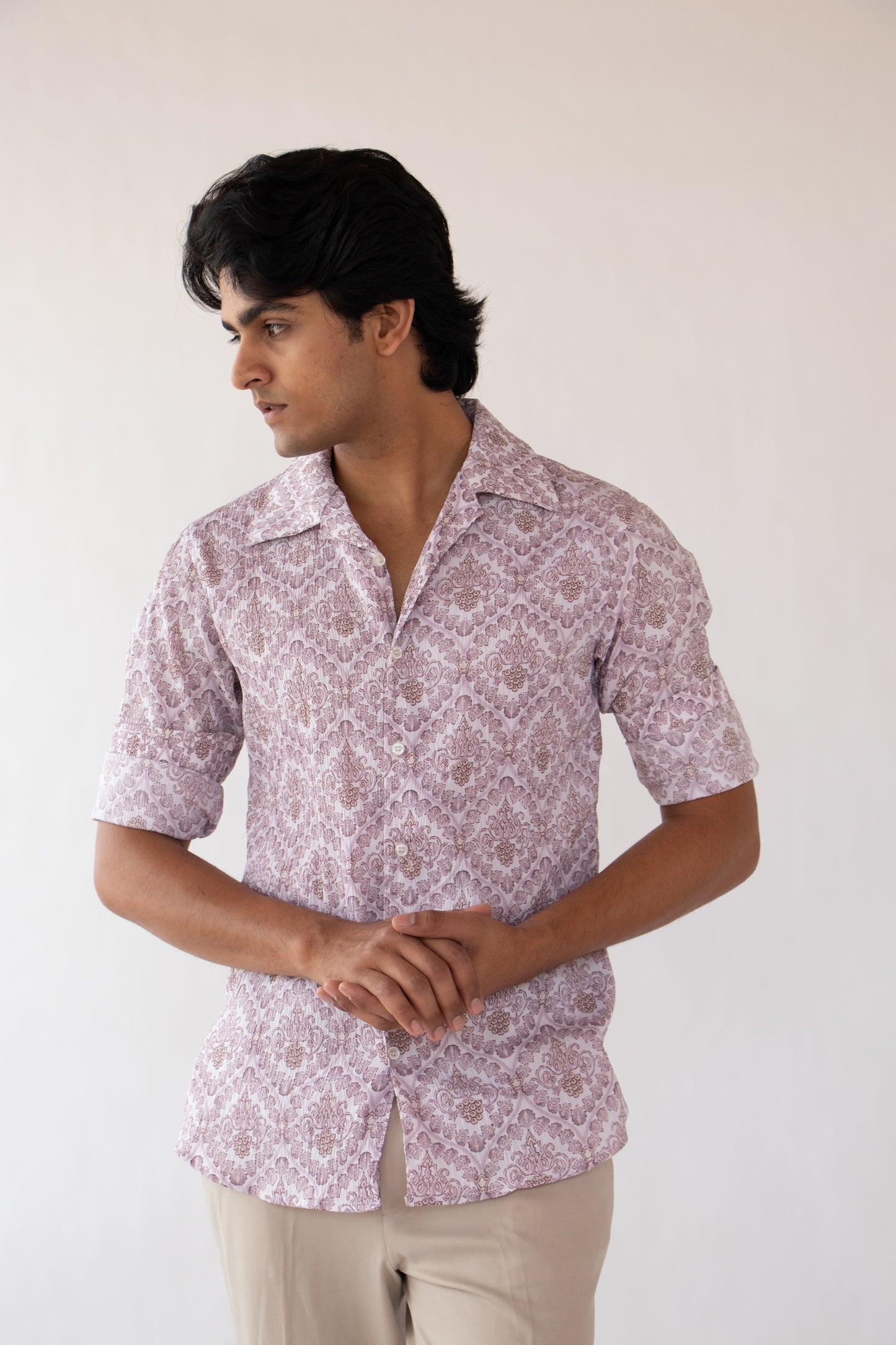 1 OF 10 IVORY TEXTURED SHIRT