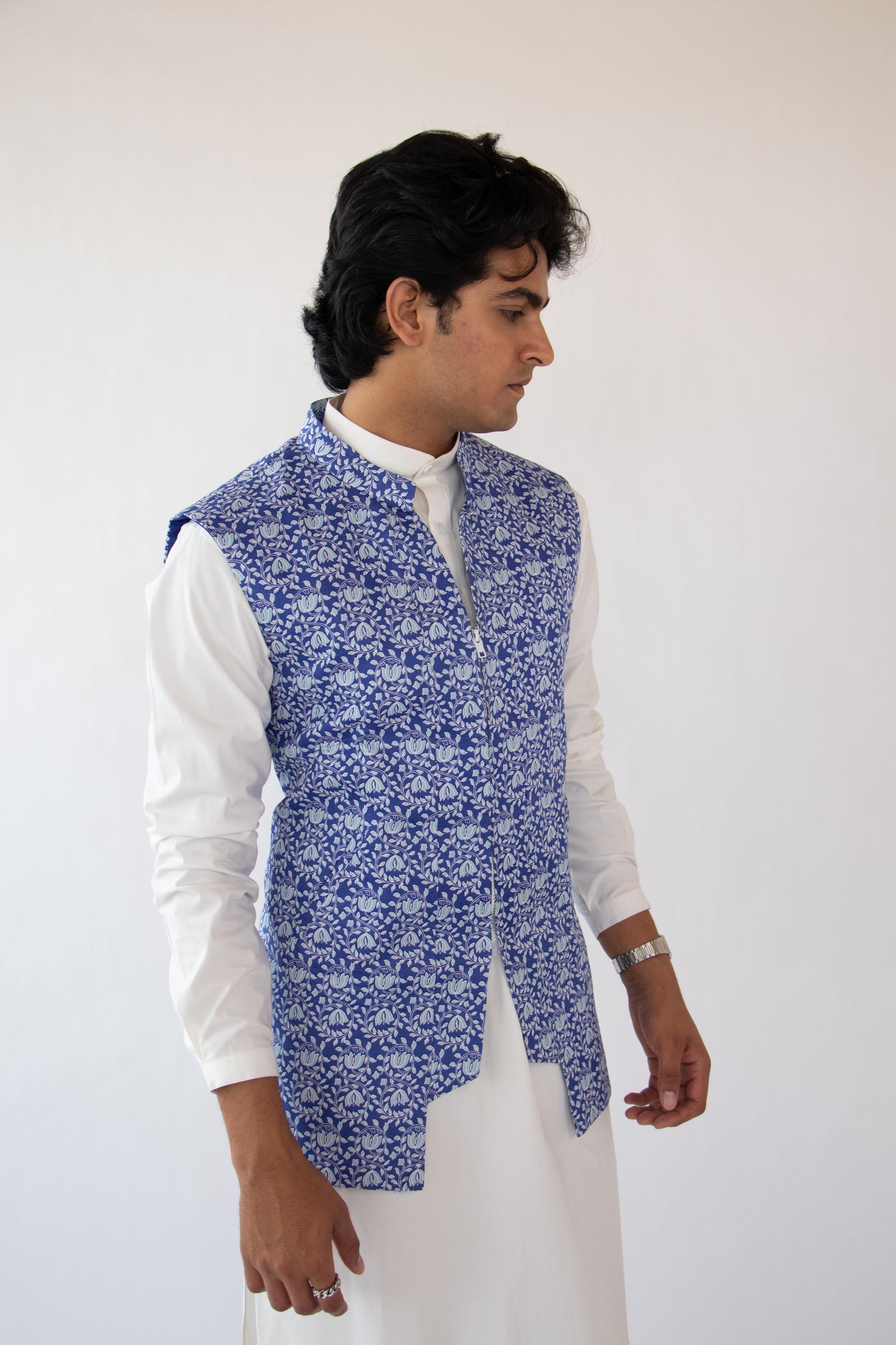 1 OF 10  REGAL BLUE DESIGNER VEST