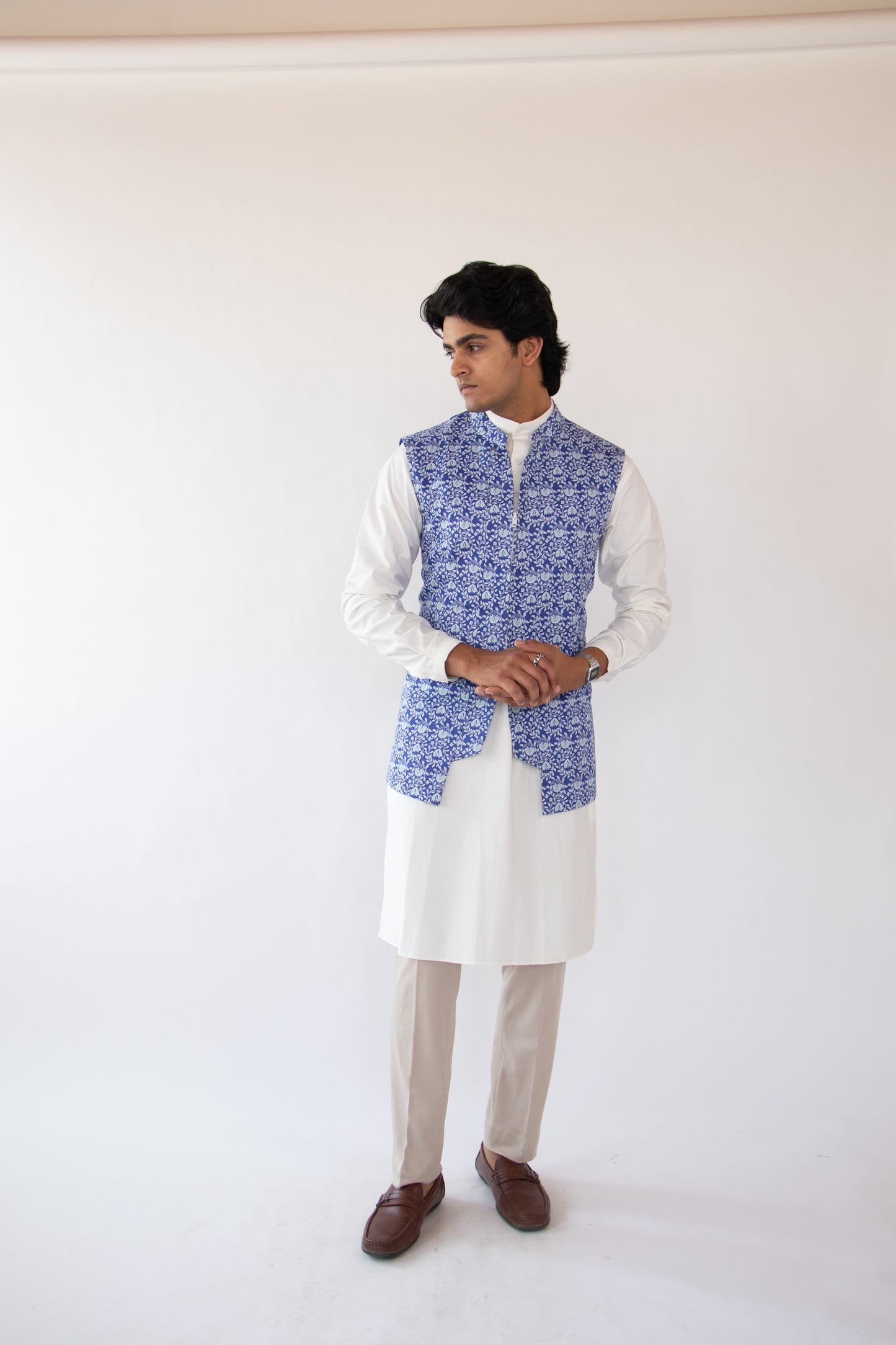 1 OF 10  REGAL BLUE DESIGNER VEST
