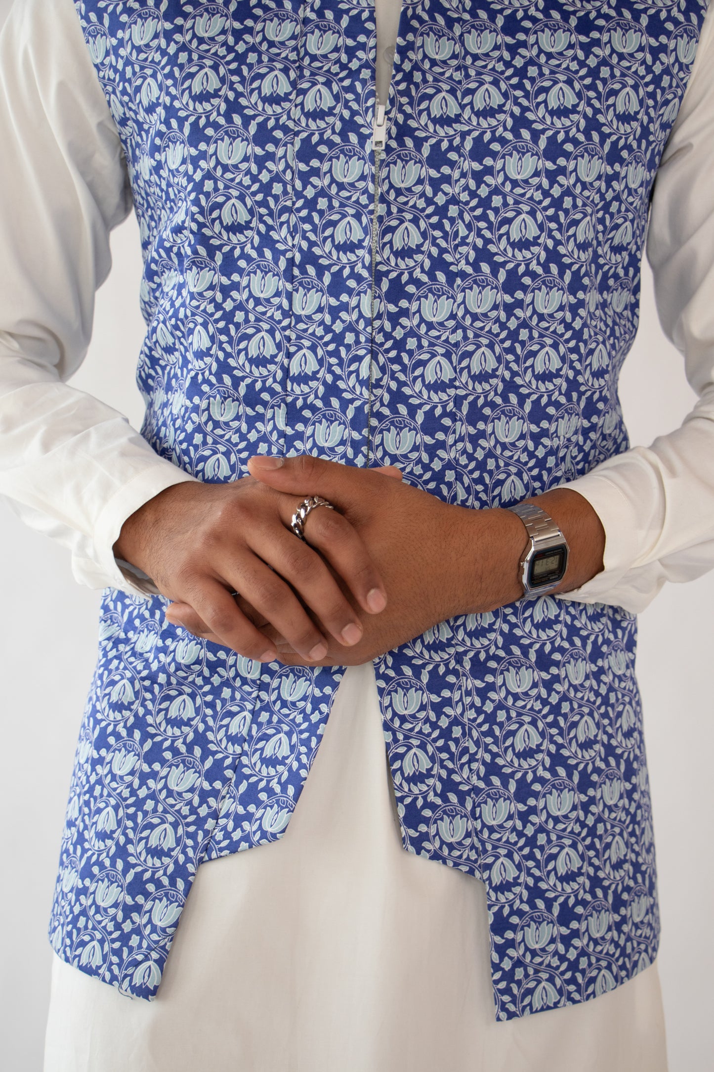 1 OF 10  REGAL BLUE DESIGNER VEST