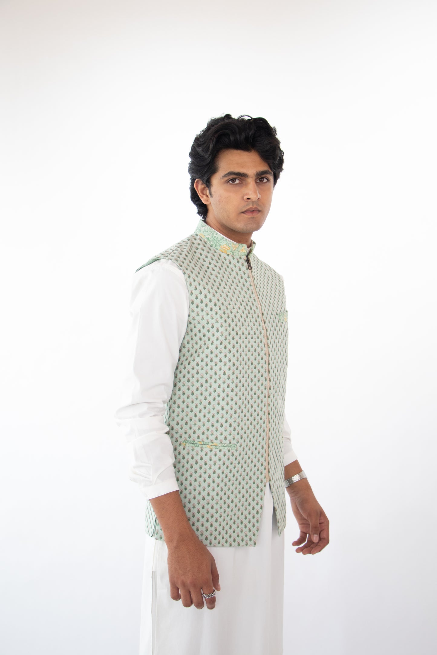 1 OF 1 MINT GREEN DESIGNER WAIST COAT
