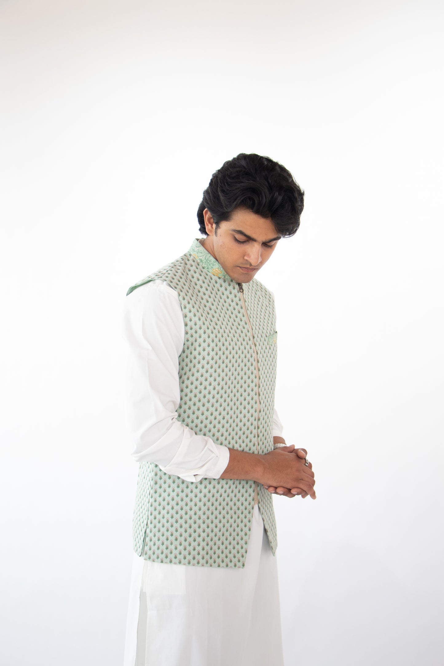 1 OF 1 MINT GREEN DESIGNER WAIST COAT