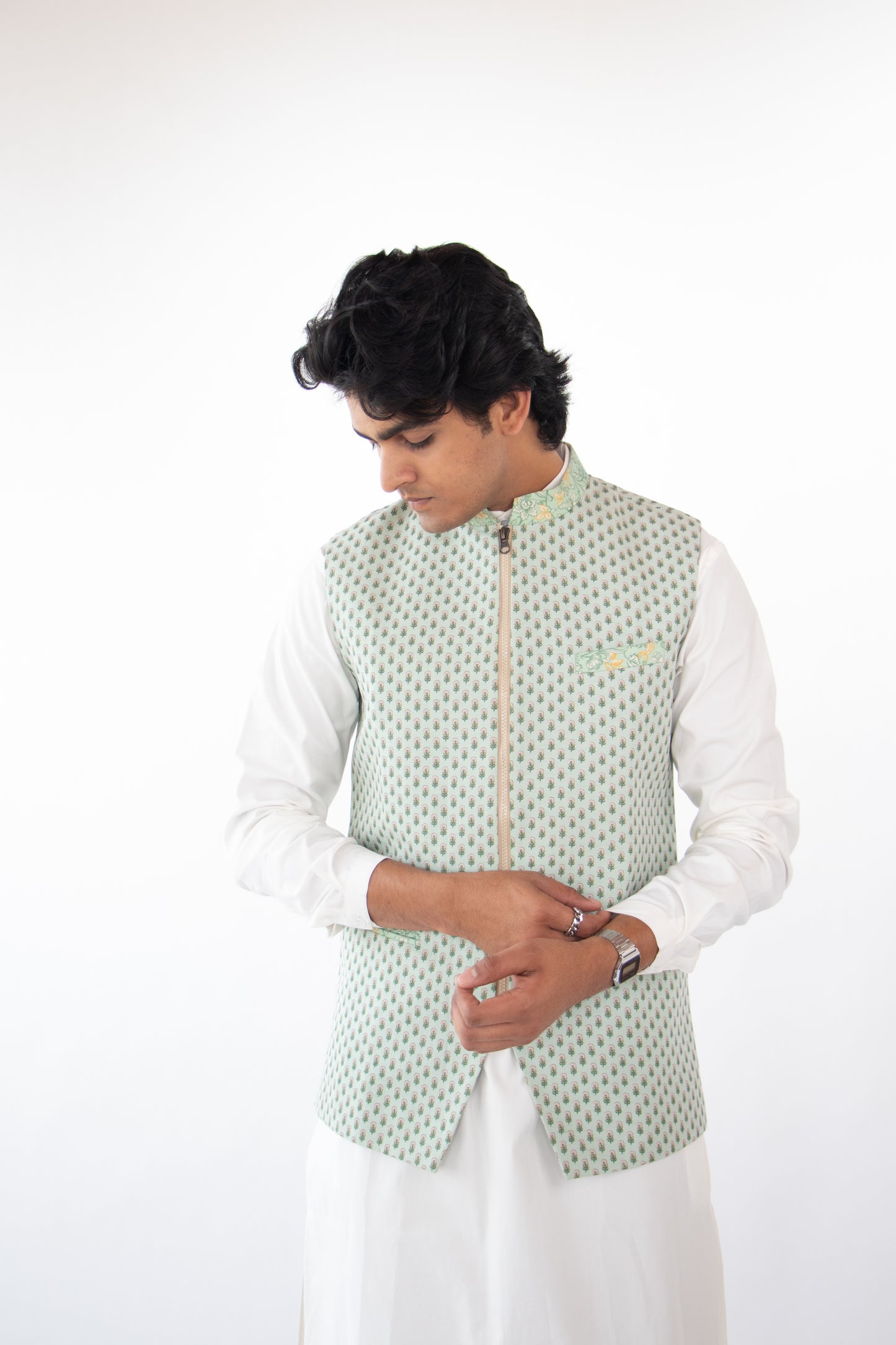 1 OF 1 MINT GREEN DESIGNER WAIST COAT