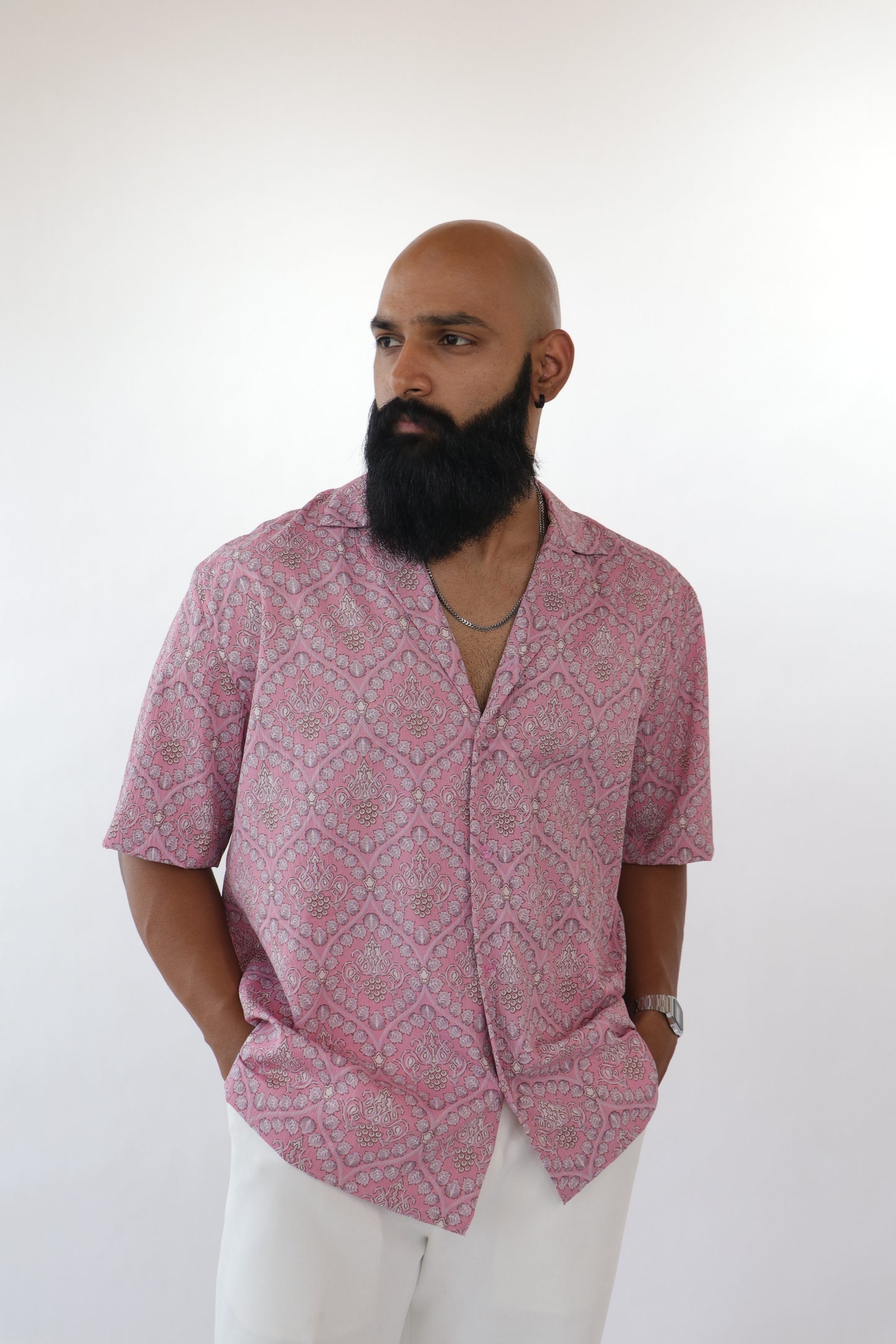 1 OF 10 CRUSHED SALMON TEXTURED SHIRT