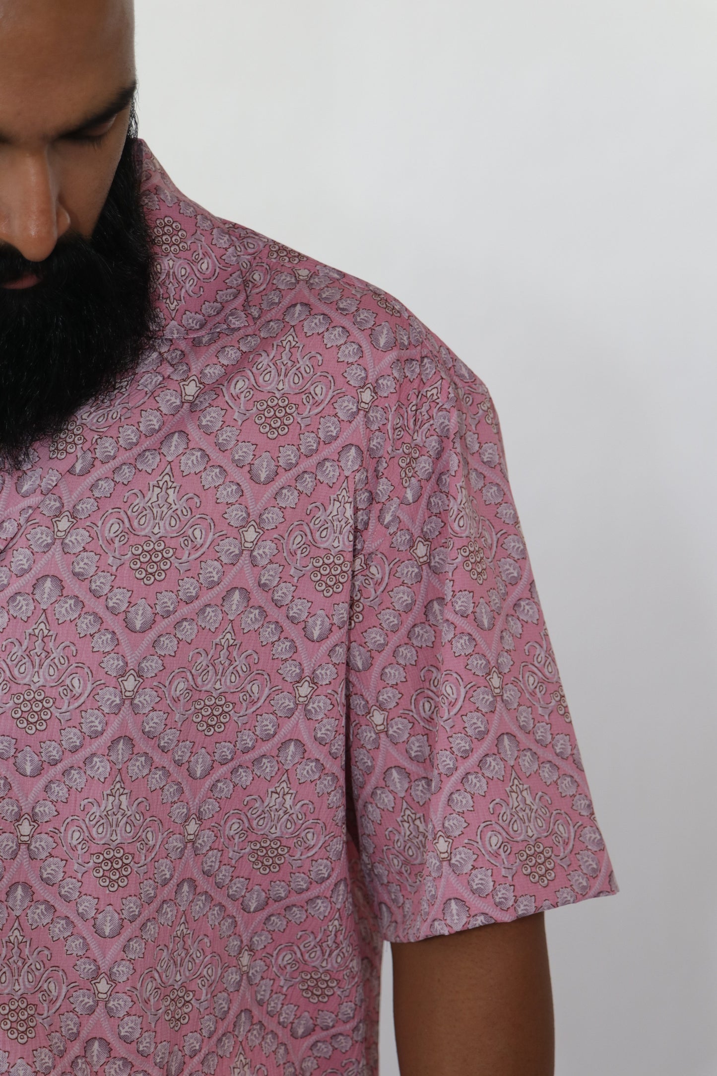 1 OF 10 CRUSHED SALMON TEXTURED SHIRT