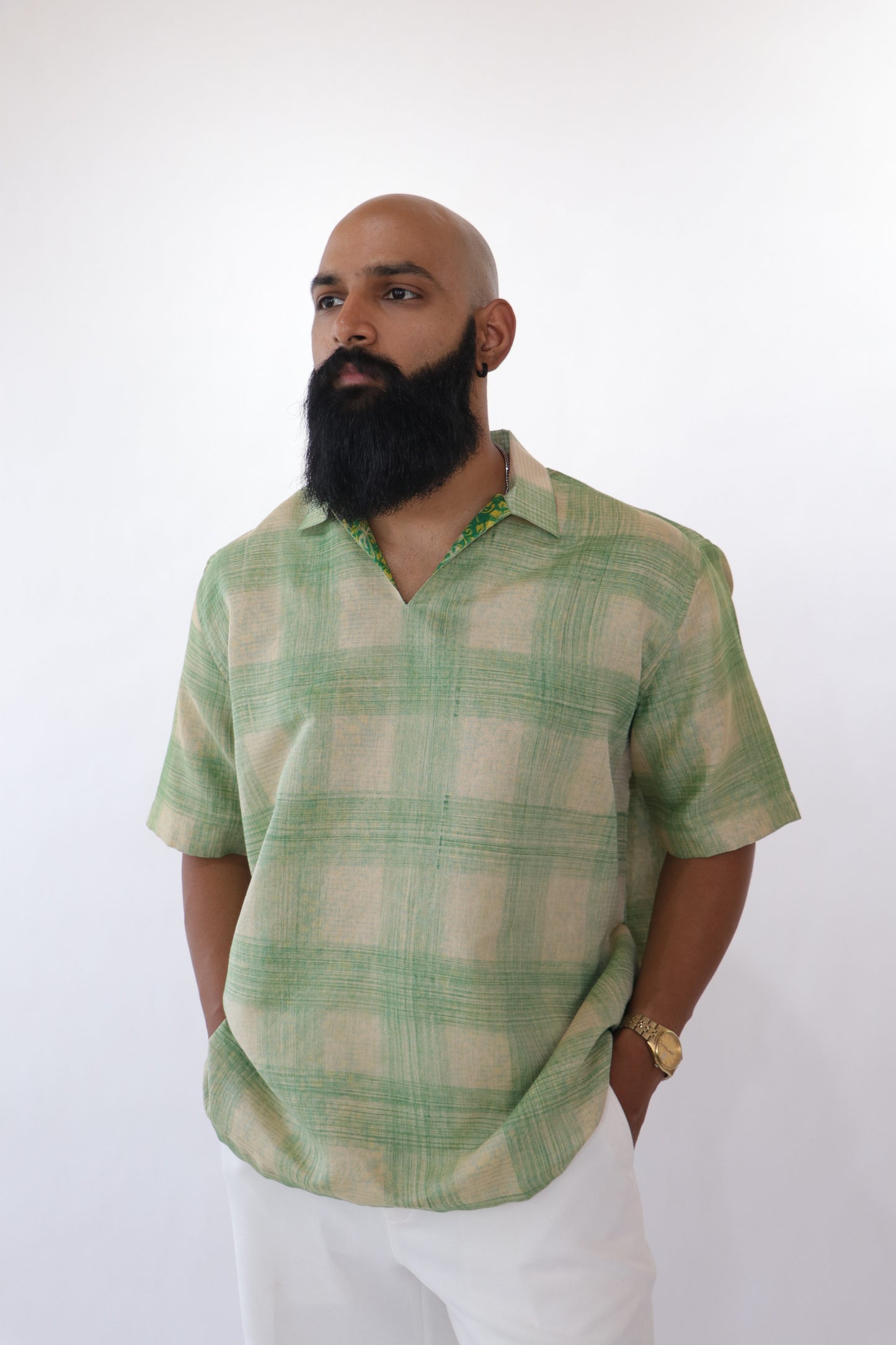 1 OF 3 CLASSIC PLAID SAREE SHIRT