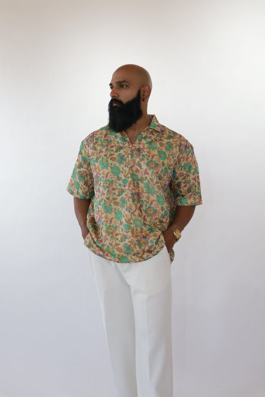 1 OF 3  INDIAN SUMMER SAREE SHIRT
