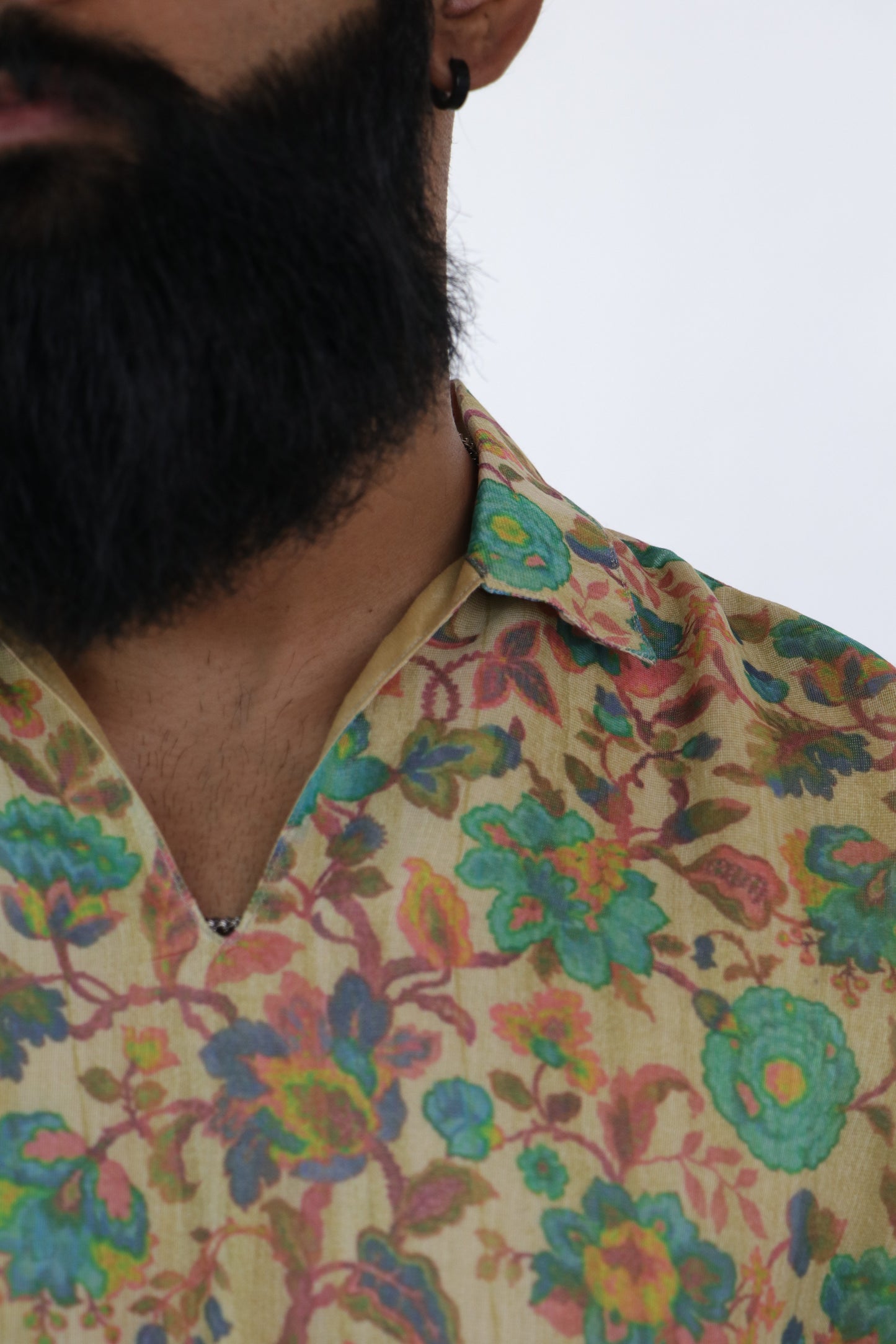 1 OF 3  INDIAN SUMMER SAREE SHIRT