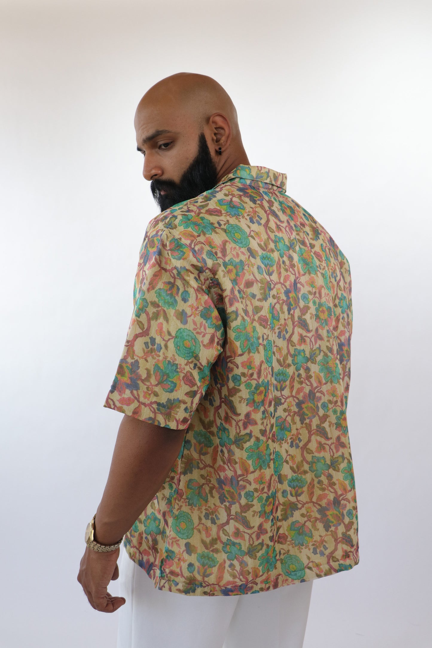 1 OF 3  INDIAN SUMMER SAREE SHIRT