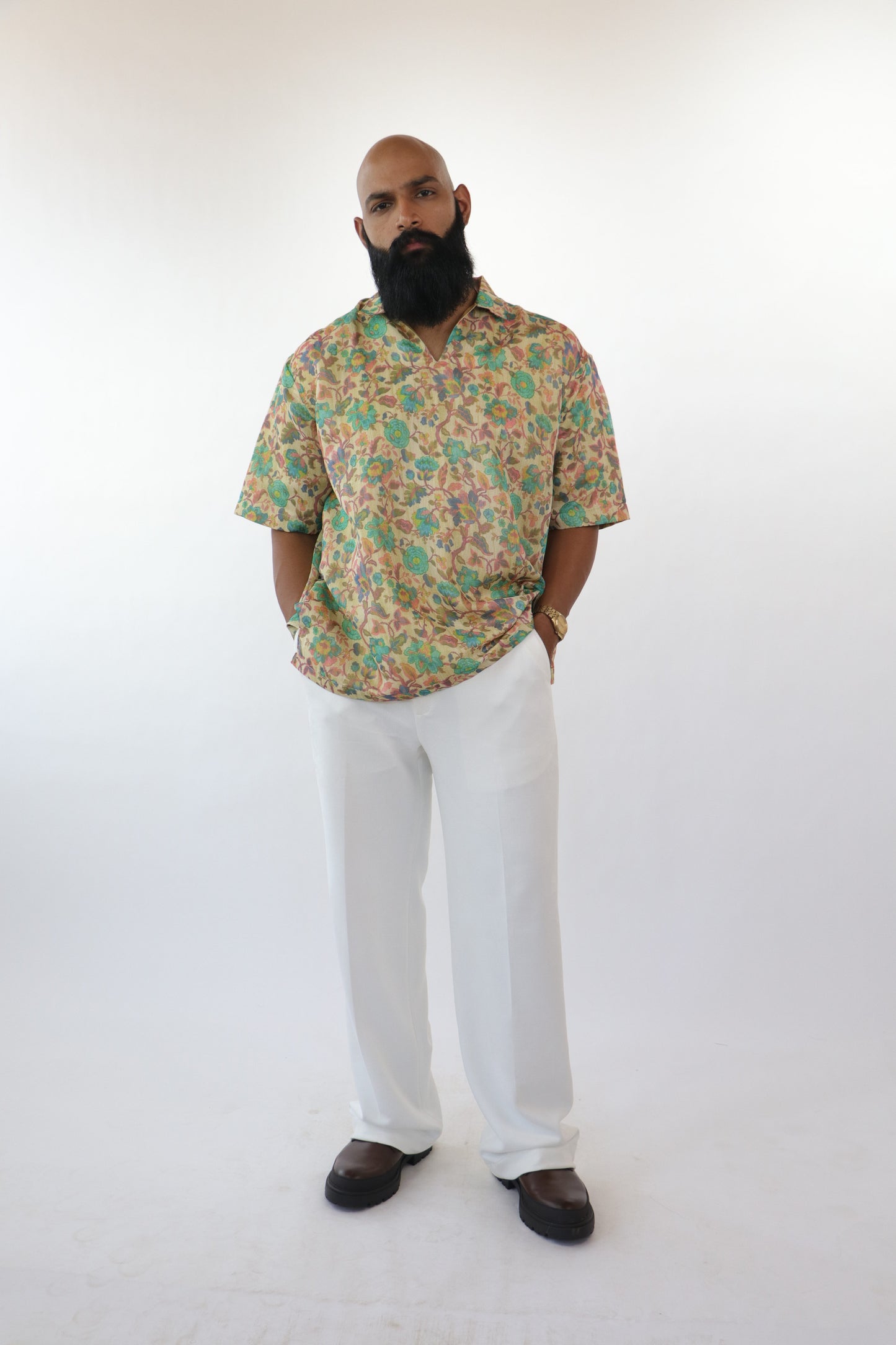 1 OF 3  INDIAN SUMMER SAREE SHIRT