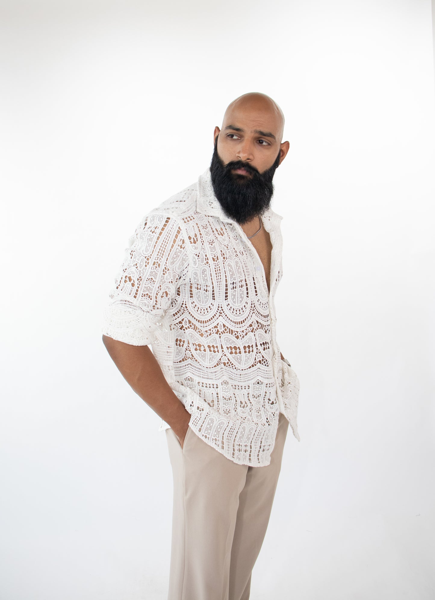 1 OF 3 ARTISAN LACE SHIRT