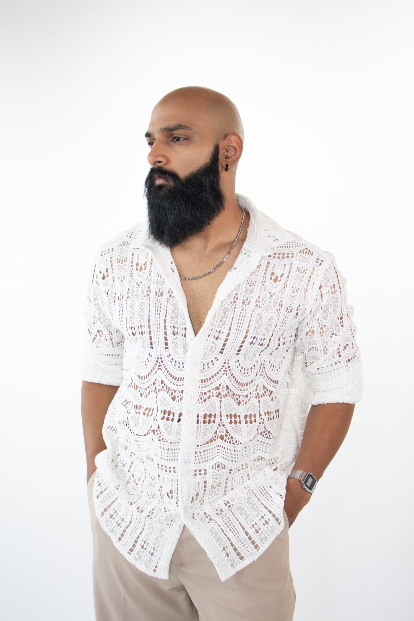 1 OF 3 ARTISAN LACE SHIRT
