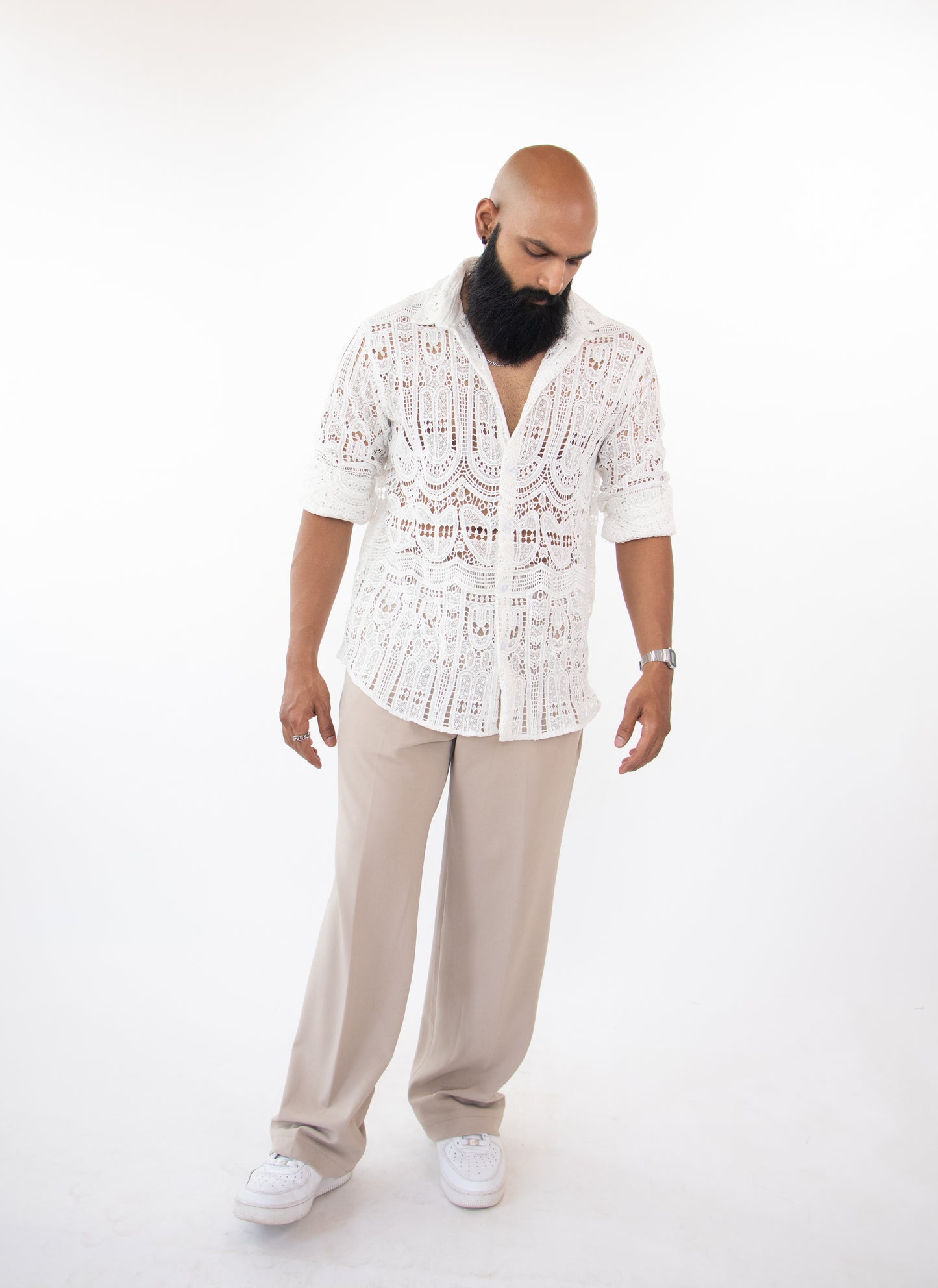1 OF 3 ARTISAN LACE SHIRT