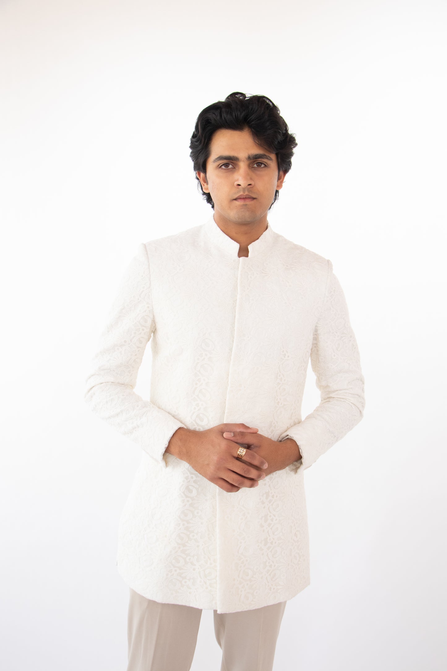 1 OF 3 THE ARTISAN DRAPE SHERWANI