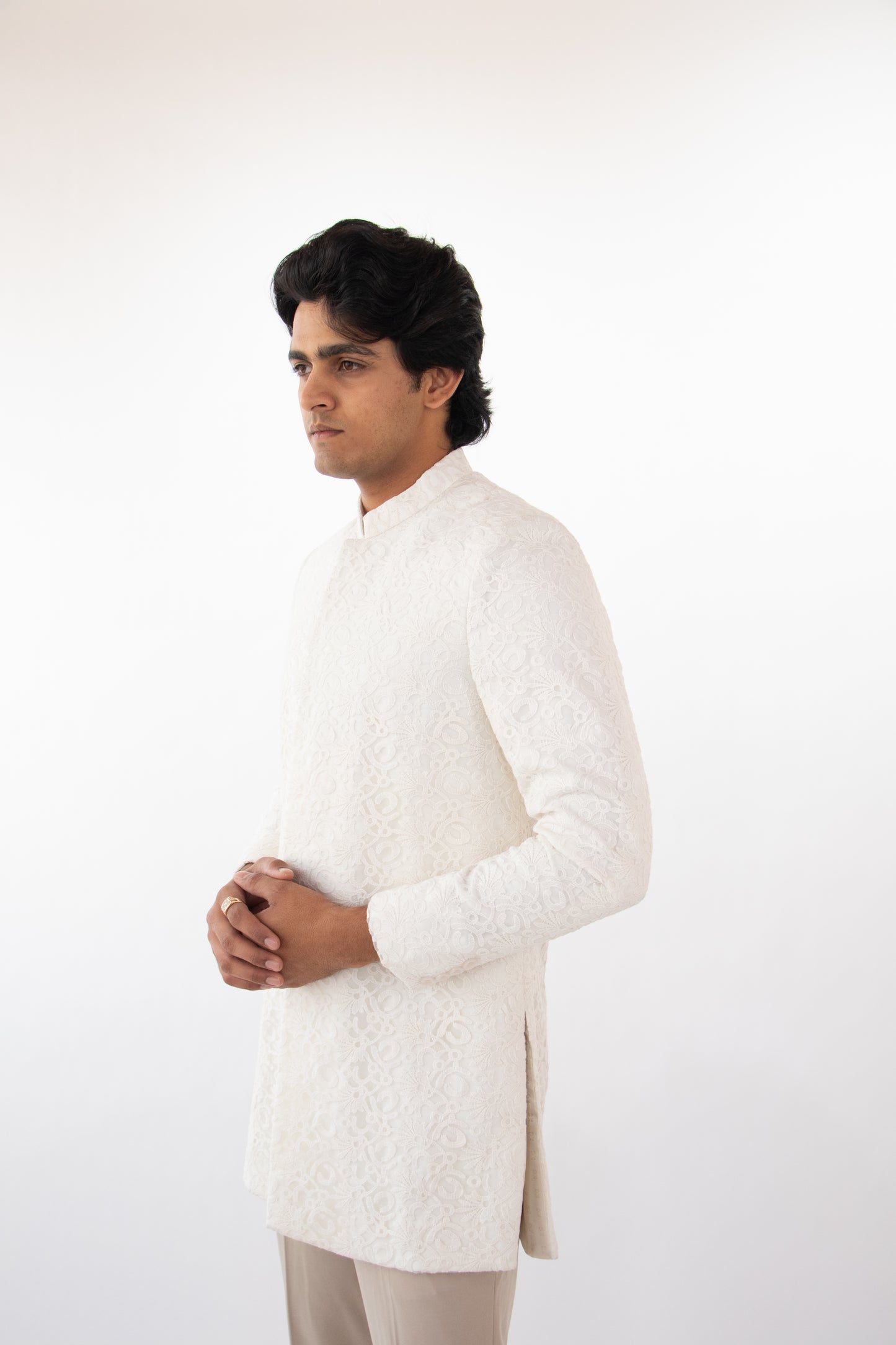 1 OF 3 THE ARTISAN DRAPE SHERWANI