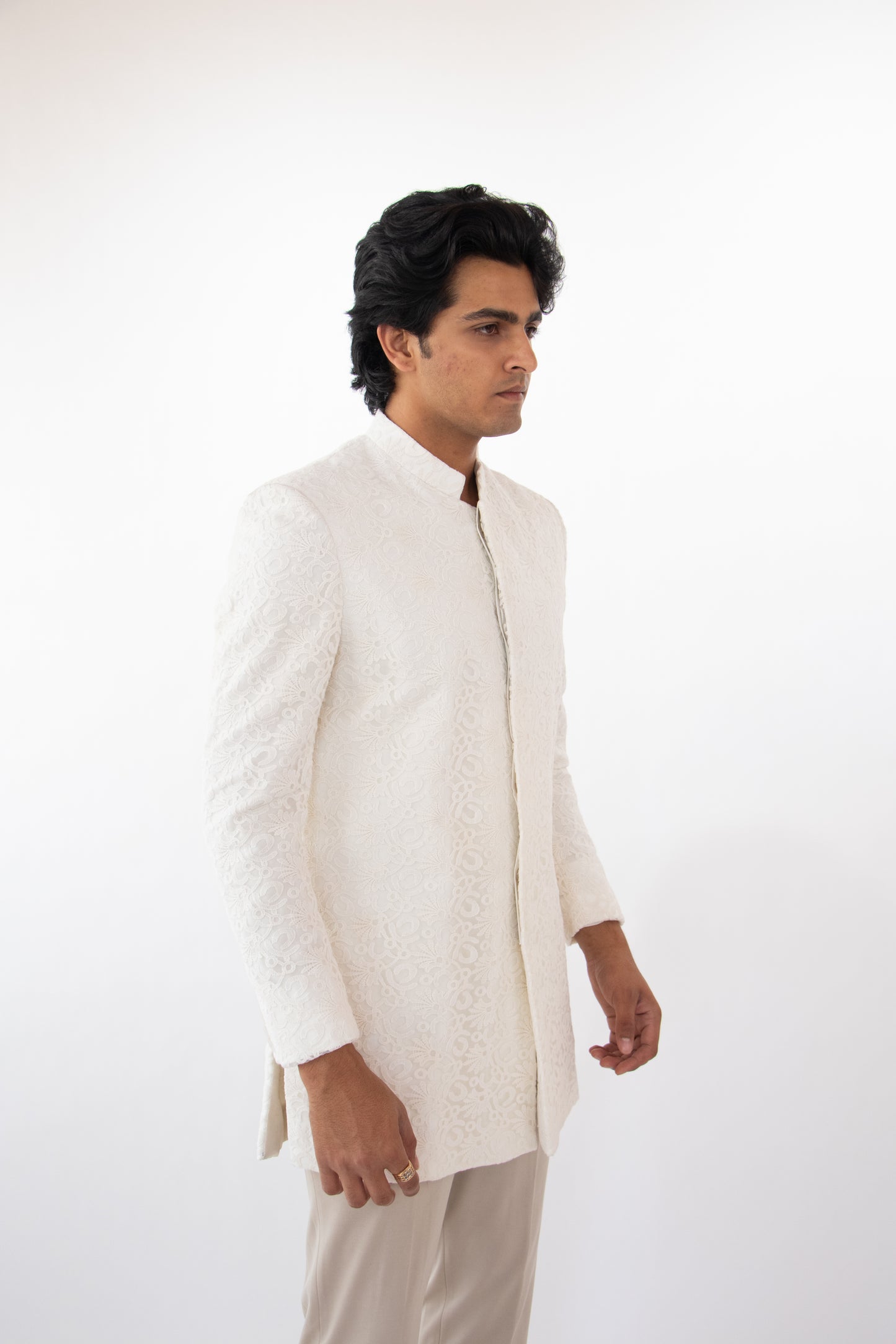 1 OF 3 THE ARTISAN DRAPE SHERWANI