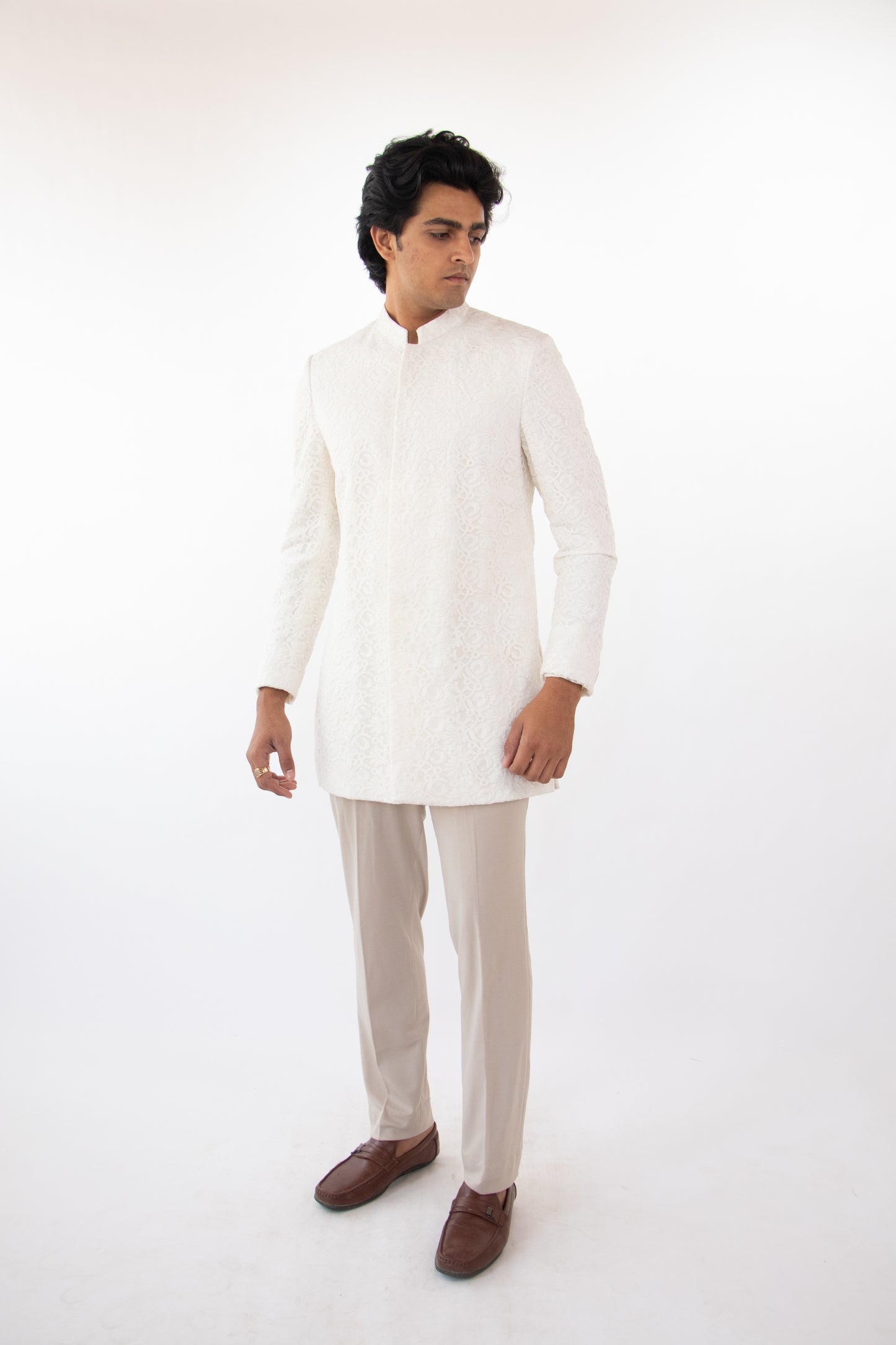 1 OF 3 THE ARTISAN DRAPE SHERWANI