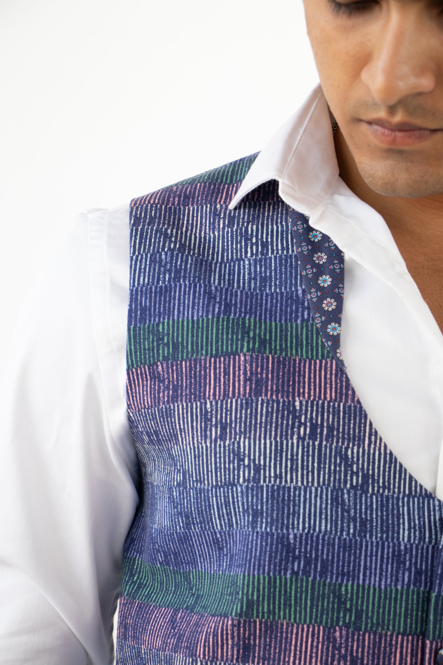 1 OF 10 ABSTRACT PRINT DESIGNER VEST