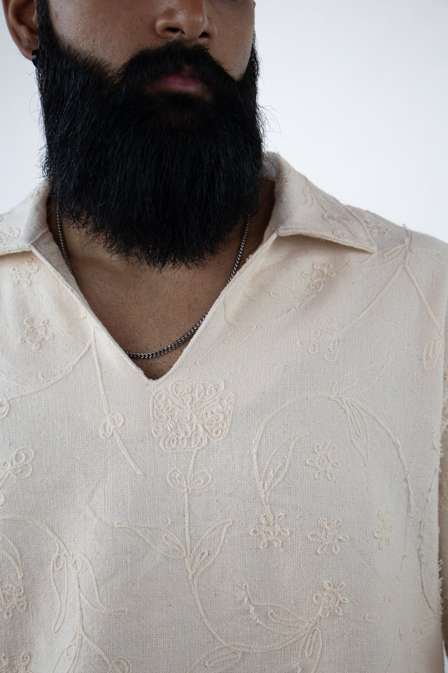 1 OF 3 EMBROIDERED CROP SHIRT