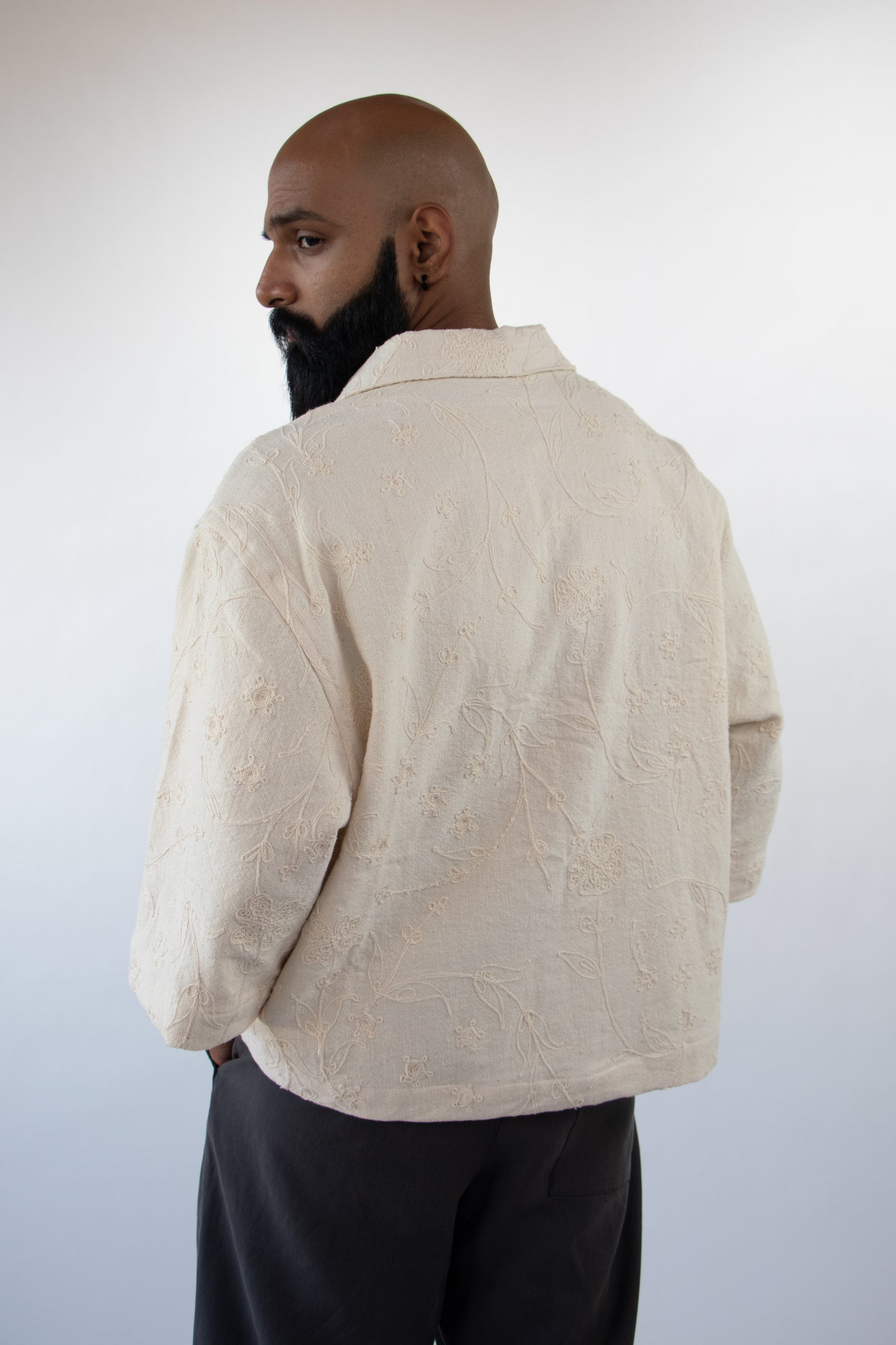 1 OF 3 EMBROIDERED CROP SHIRT
