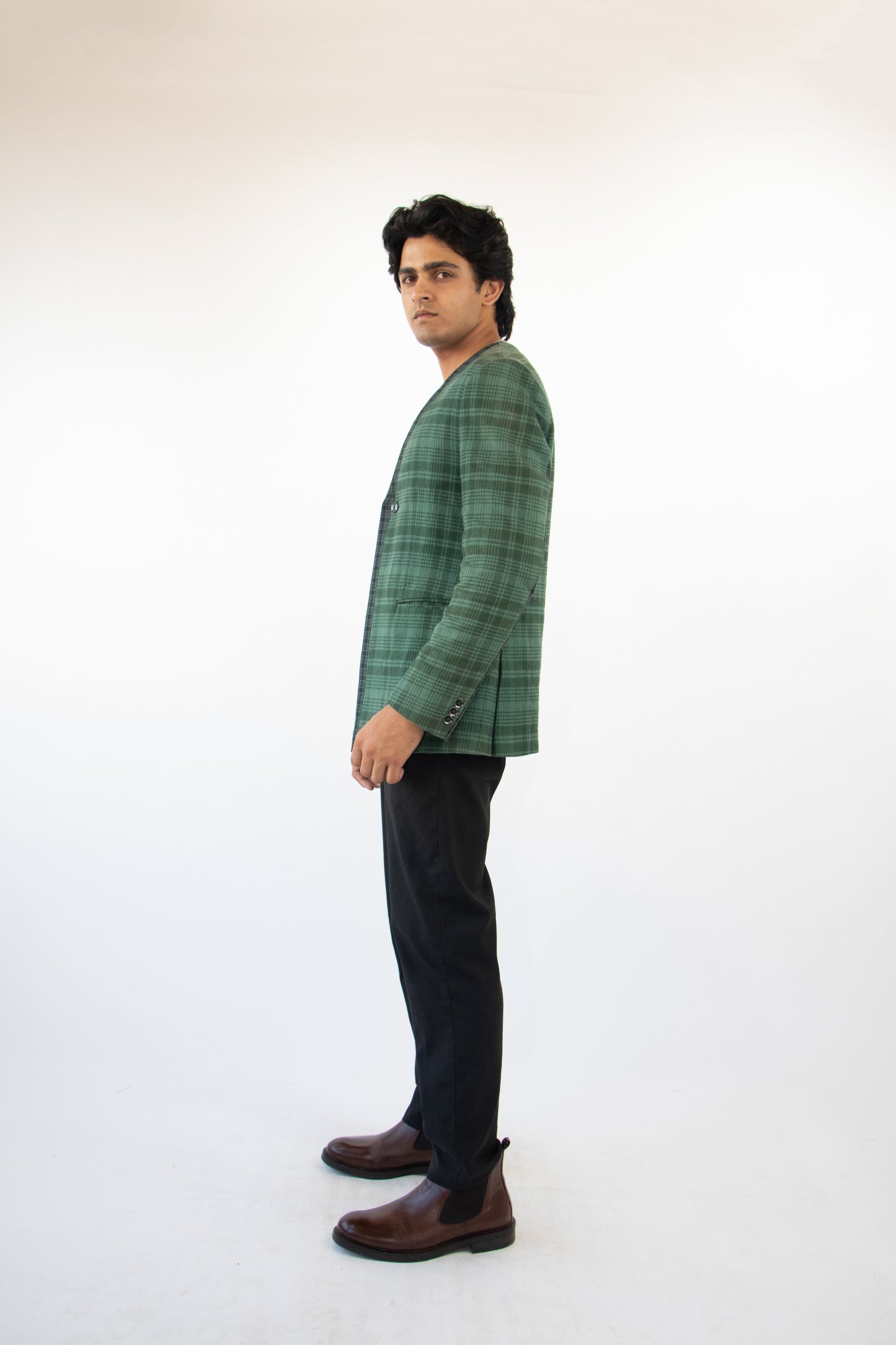 1 OF 1 GREEN WOOL BLAZER