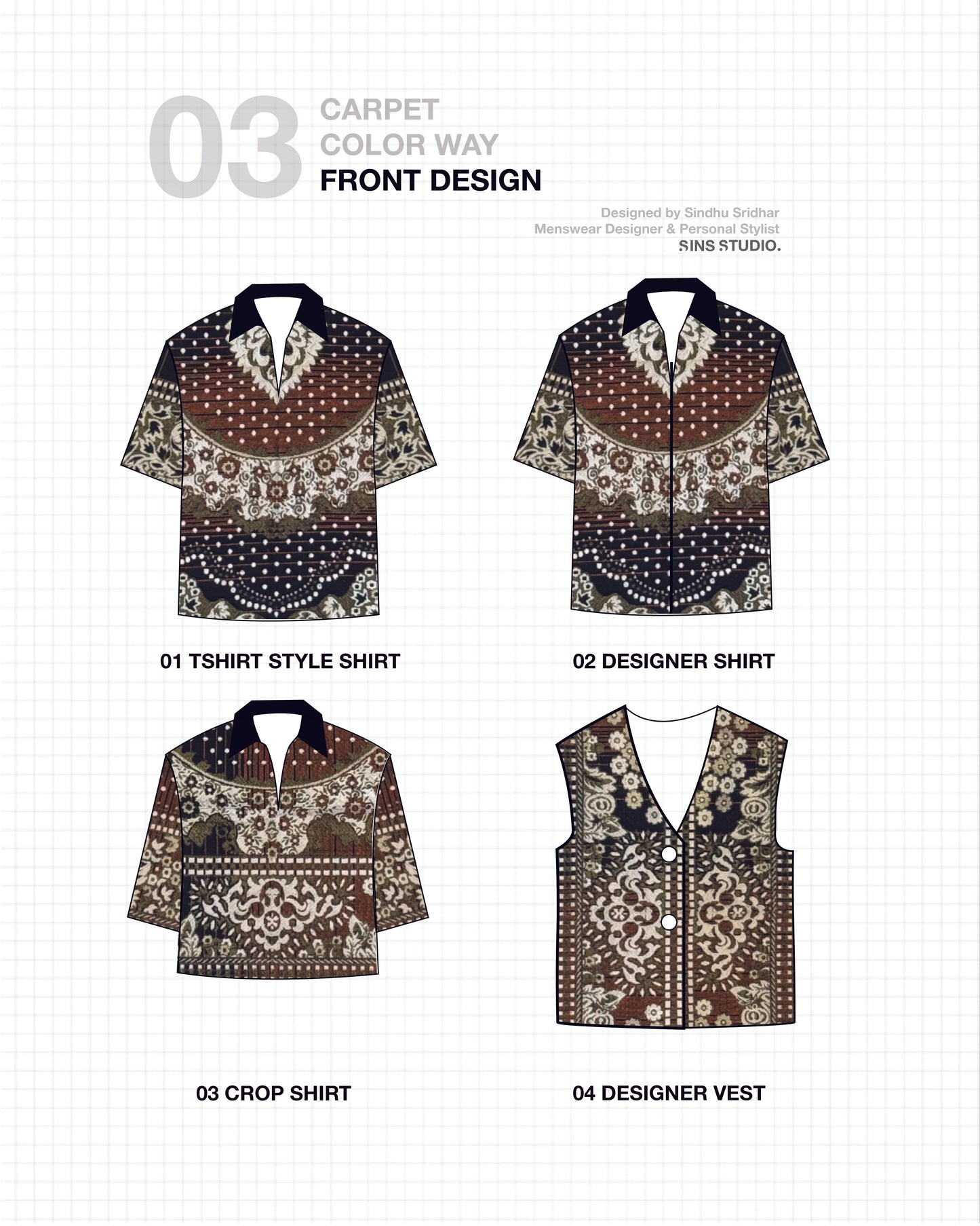 CARPET SHIRT — RUST