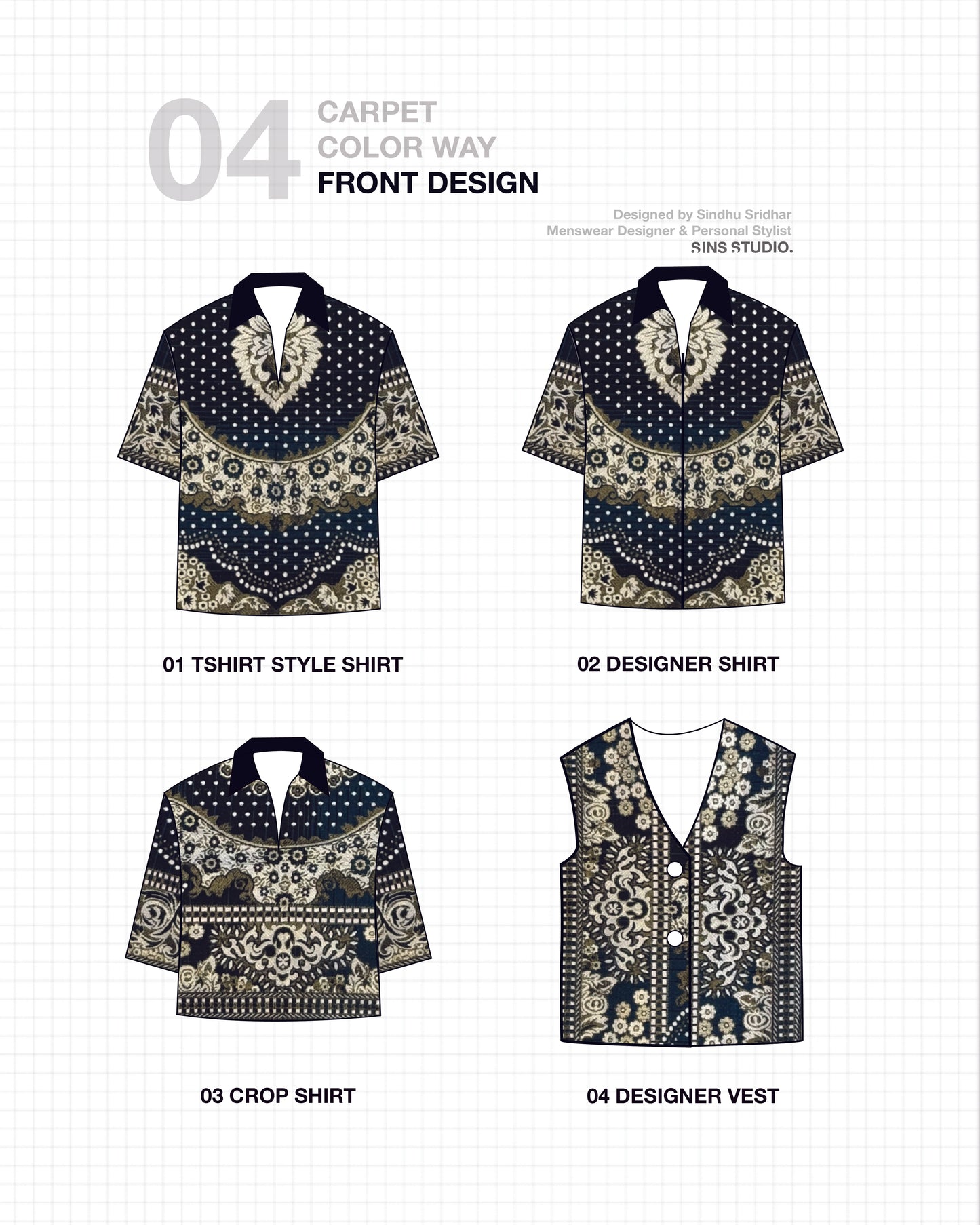 CARPET SHIRT — MIDNIGHT