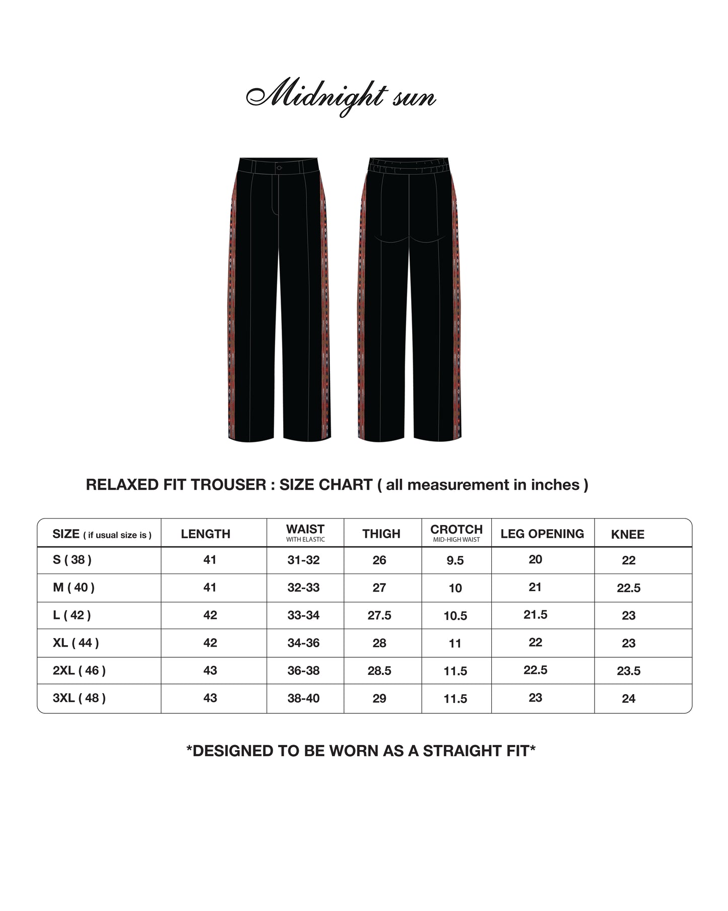 1 OF 10 MIDNIGHT SUN TROUSER