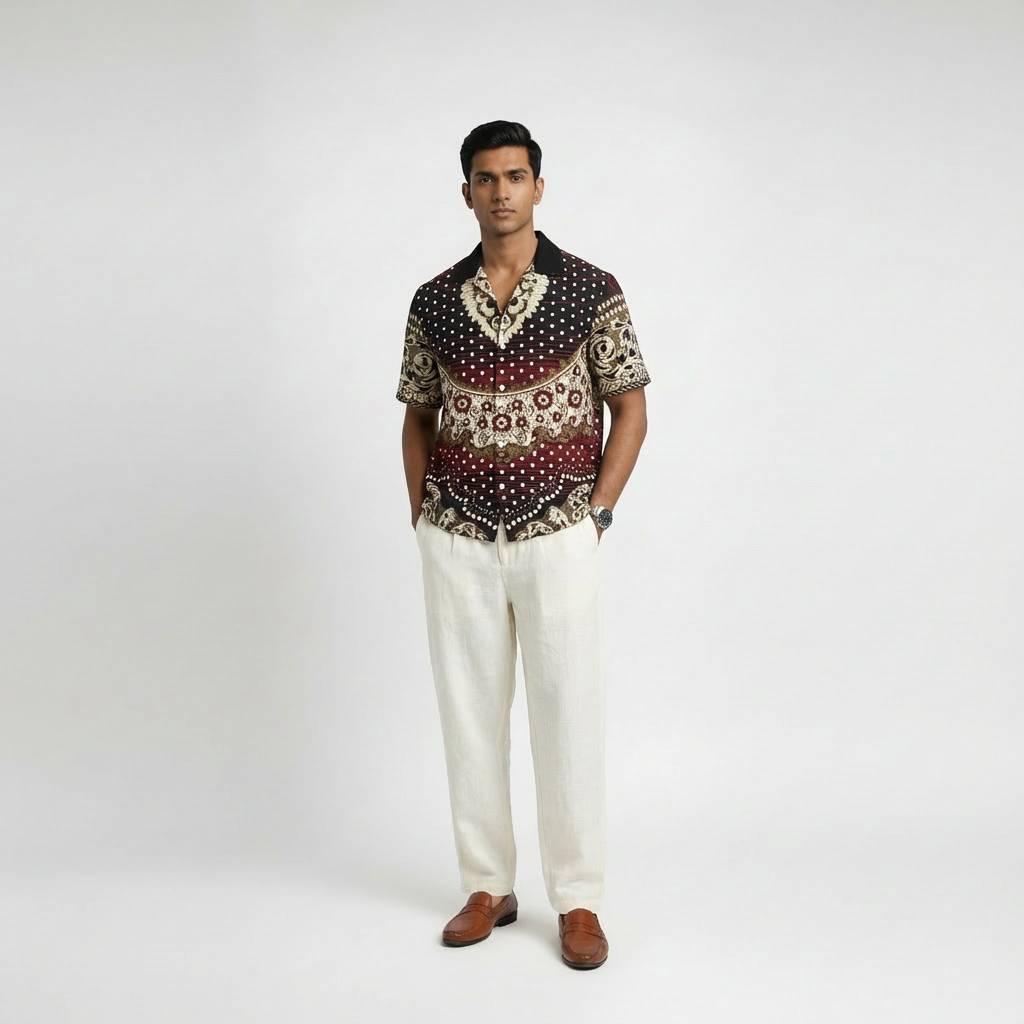 CARPET SHIRT — WINE