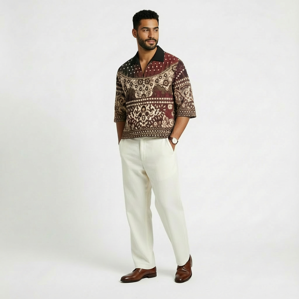 CARPET SHIRT — WINE