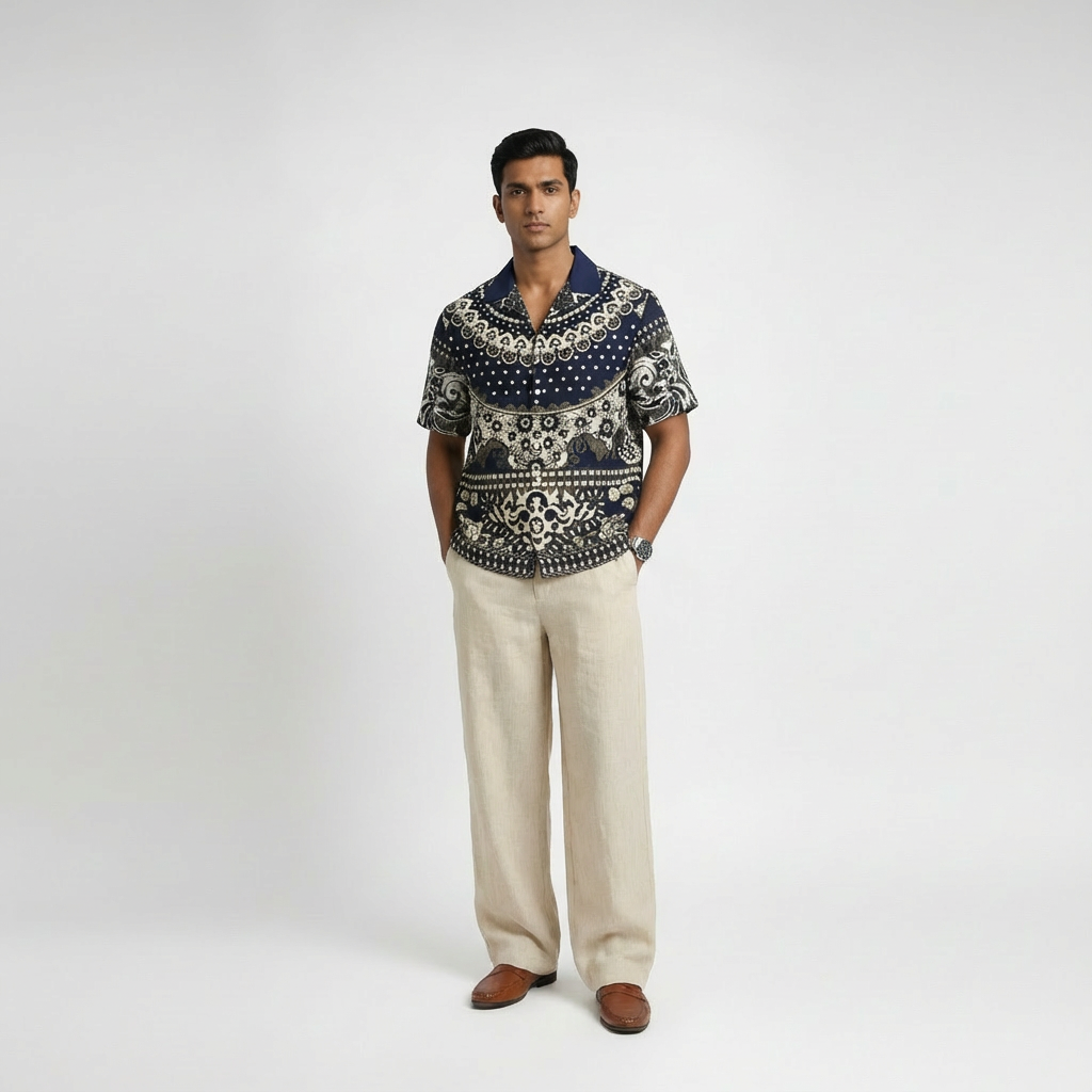 CARPET SHIRT — INK BLUE